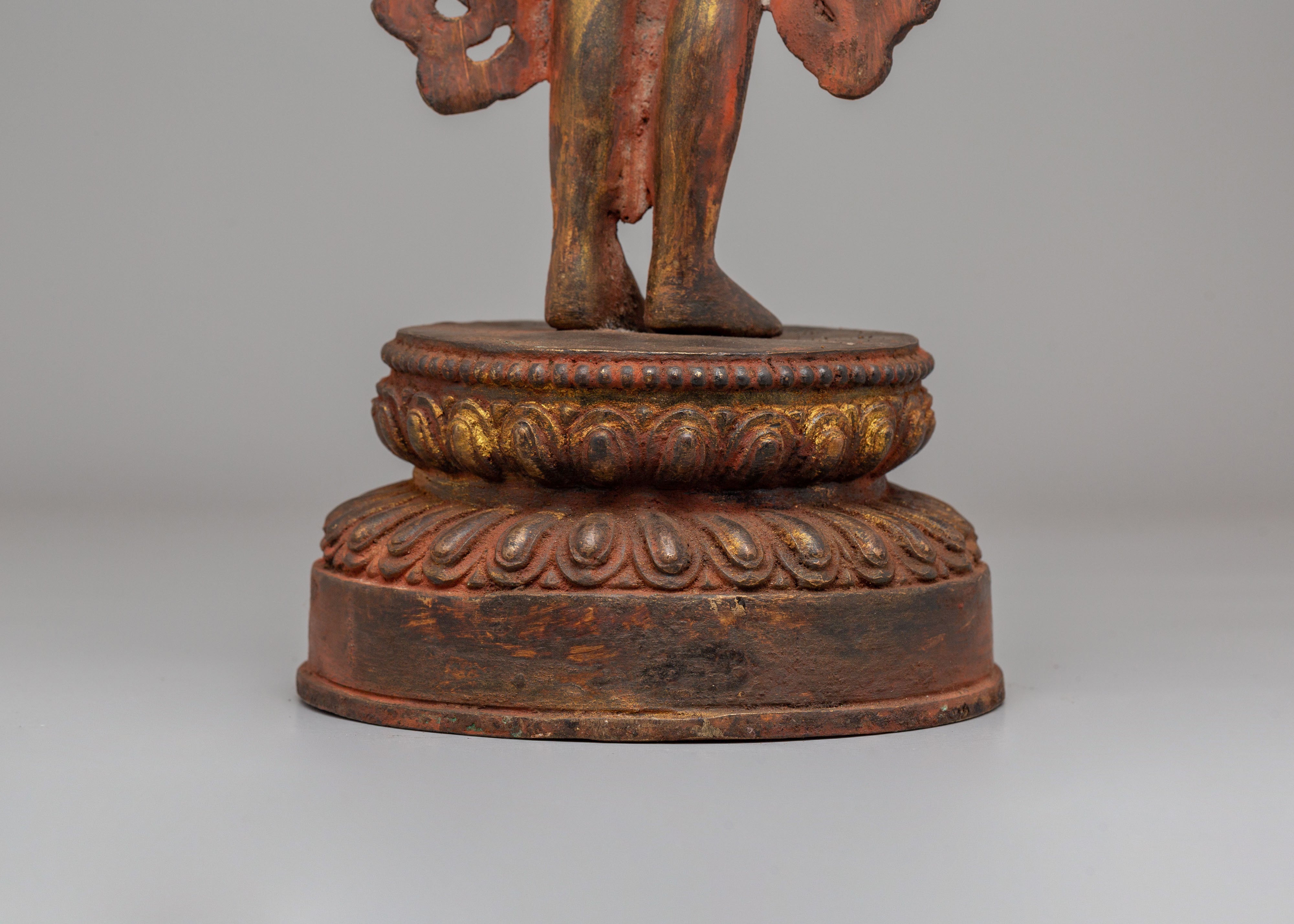 Buddhist Compassion Lokeshwor Statue | Handcrafted Avalokiteshvara Artwork