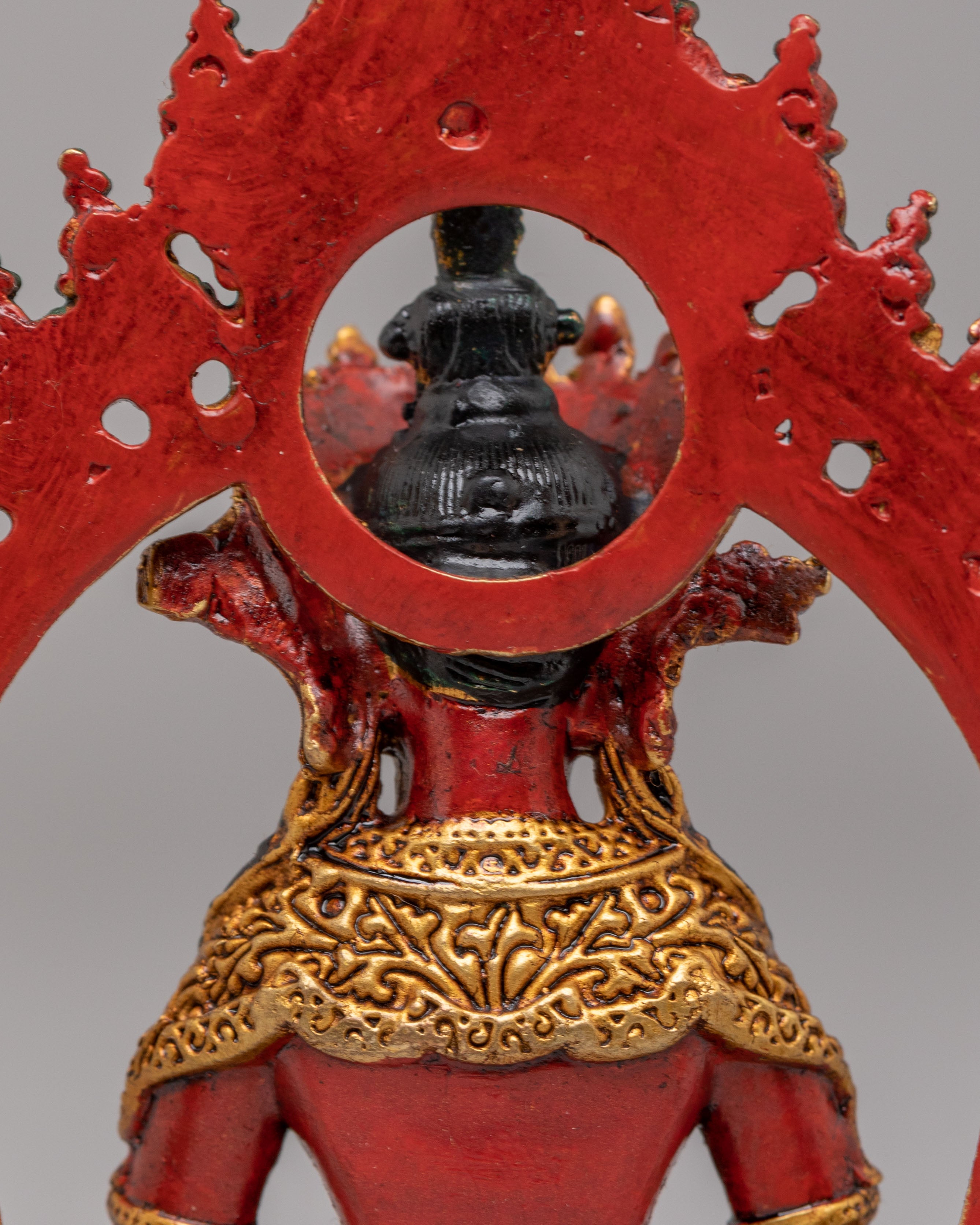 Buddhist Amitayus Longevity Deity Statue | 24K Gold Plated Buddhist Buddha