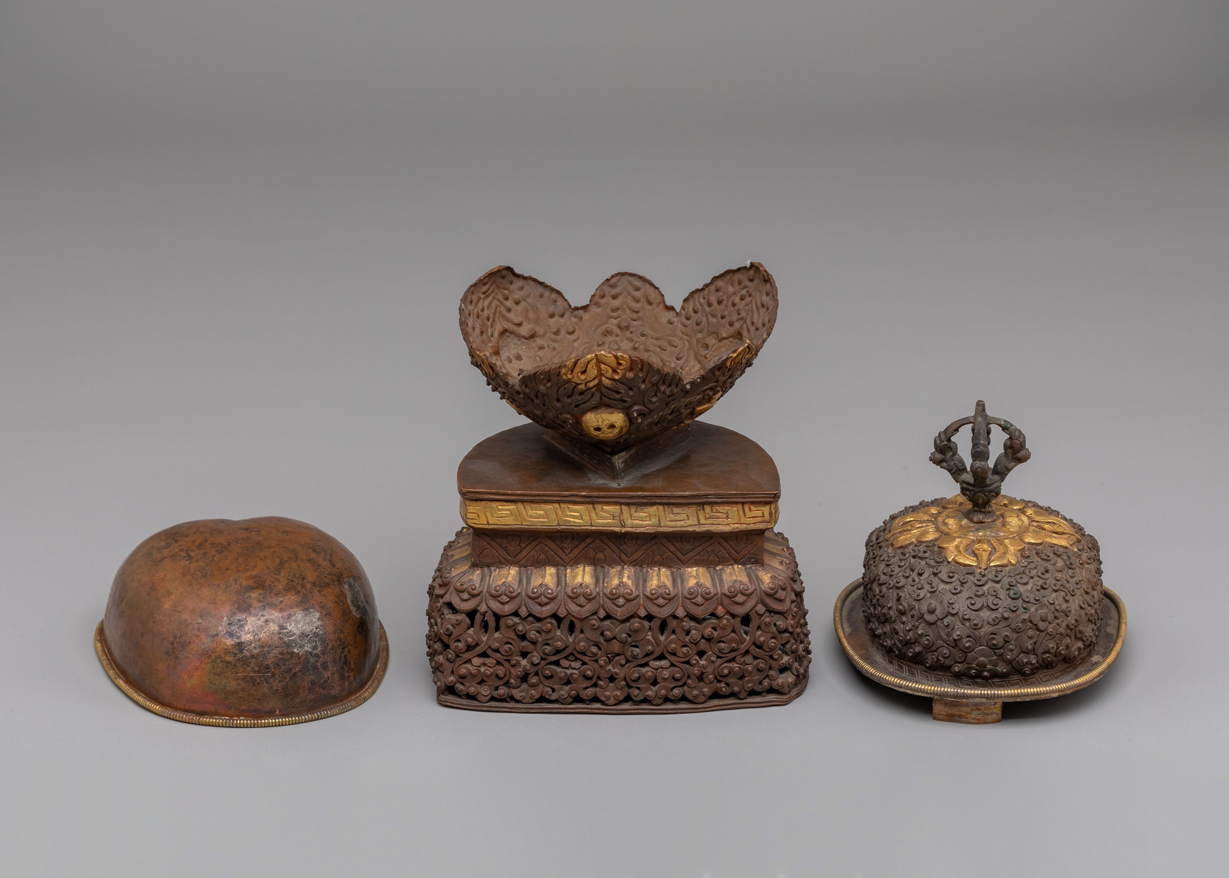 Sacred Buddhist Kapala Cup | Tibetan Skull Ritual Vessel for Tantric Offerings