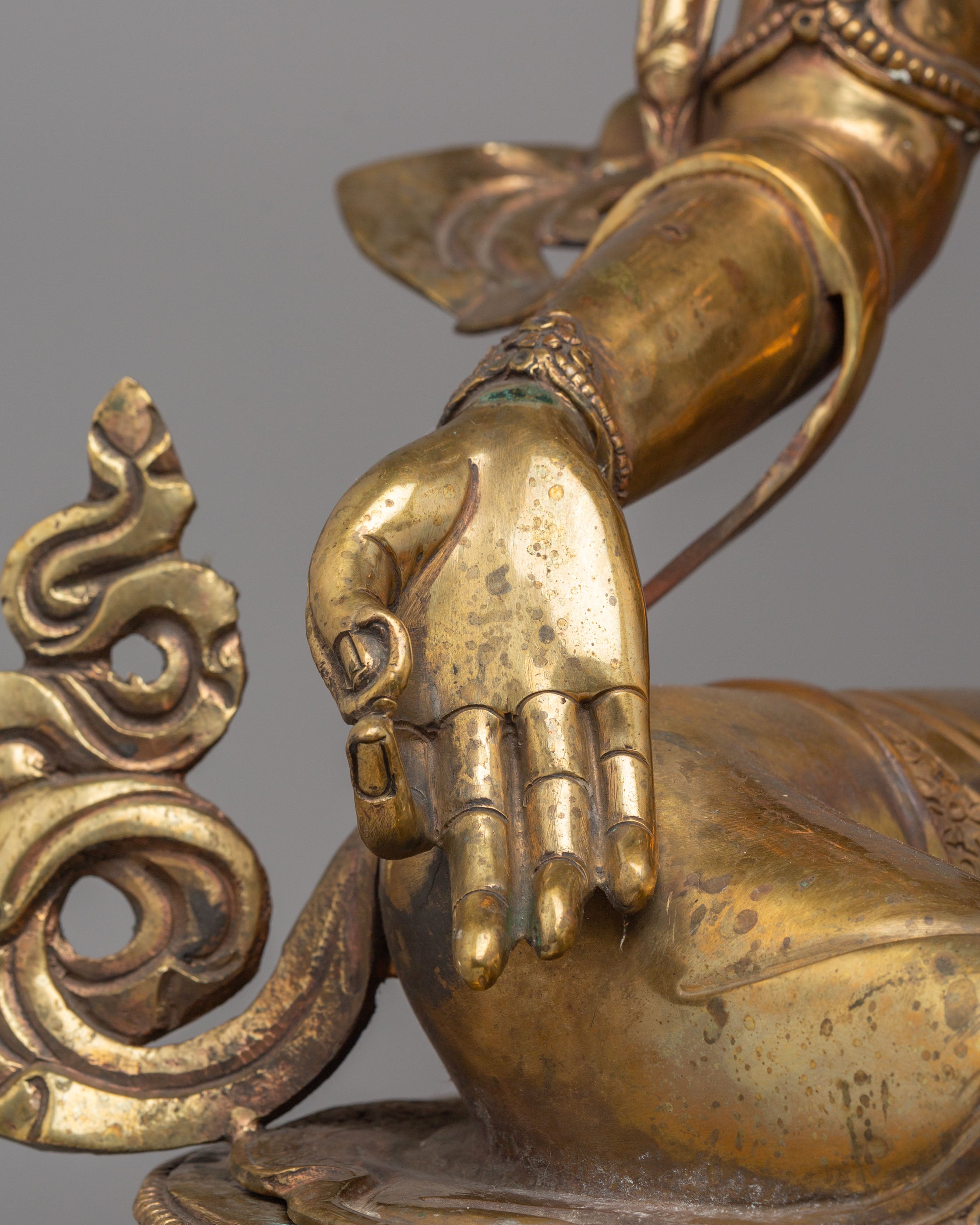 Handcrafted Green Tara Divine Statue | Spiritual Home Decor