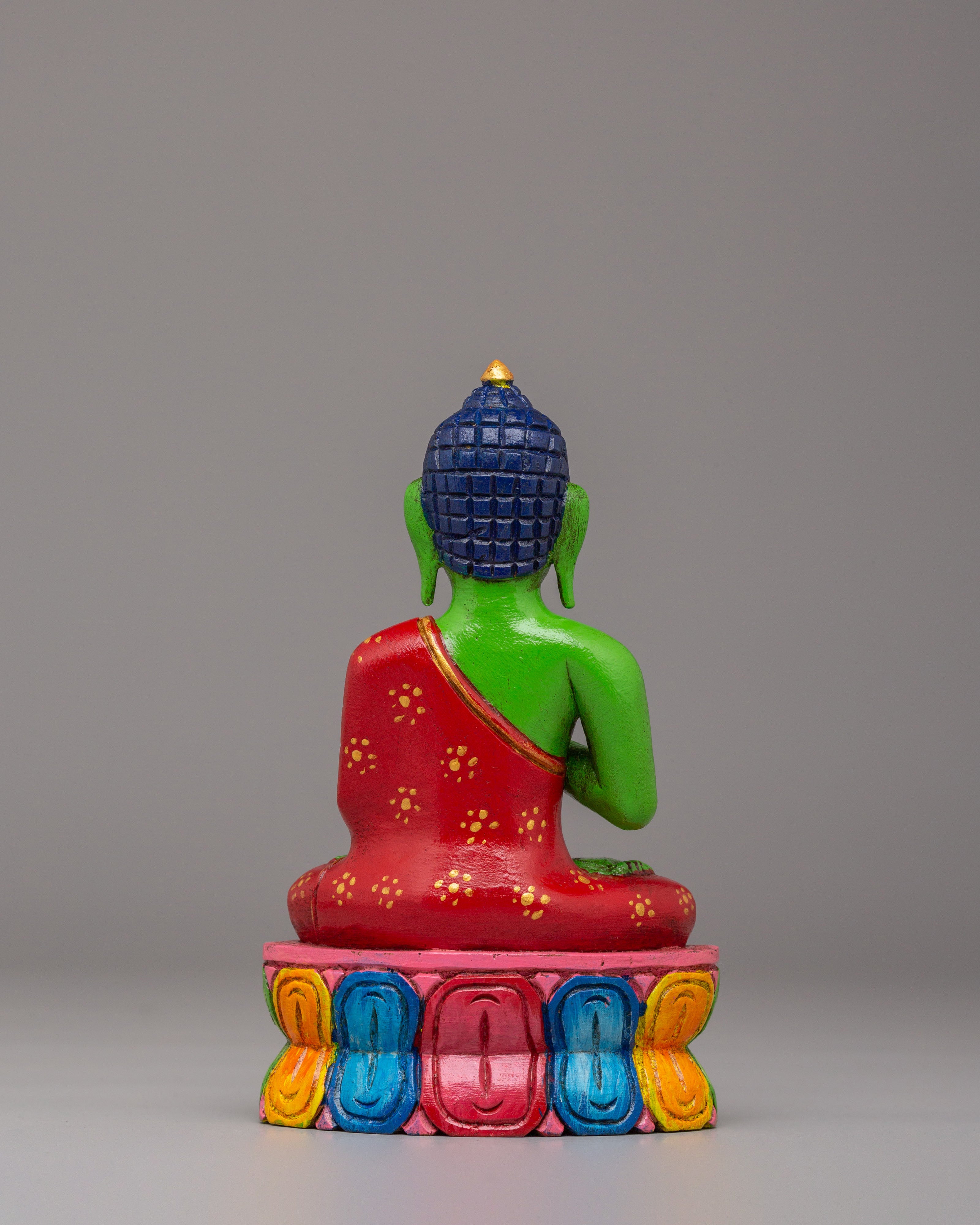 Spiritual Amogasiddhi Dhyani Buddha Statue | Tibetan Buddhist Deity Figurine
