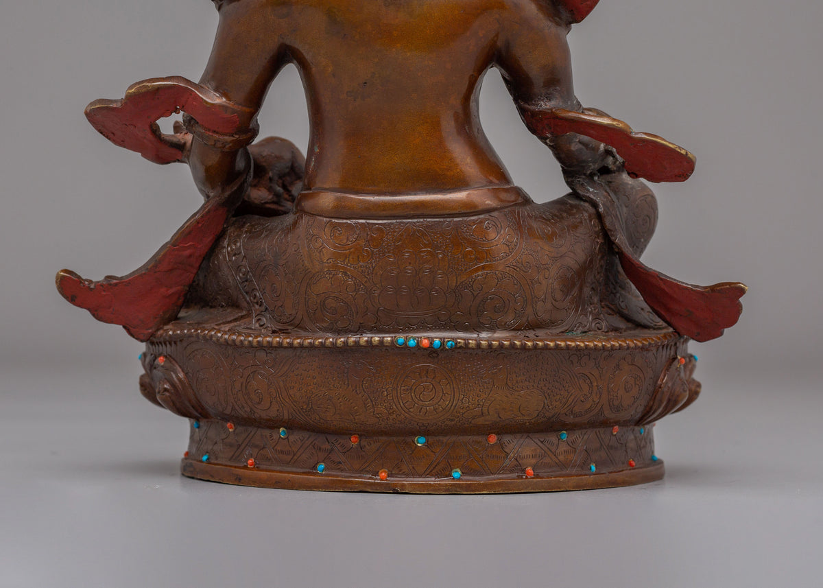 Buddhist Dzambhala Wealth God Statue | Spiritual Decor for Prosperity & Abundance