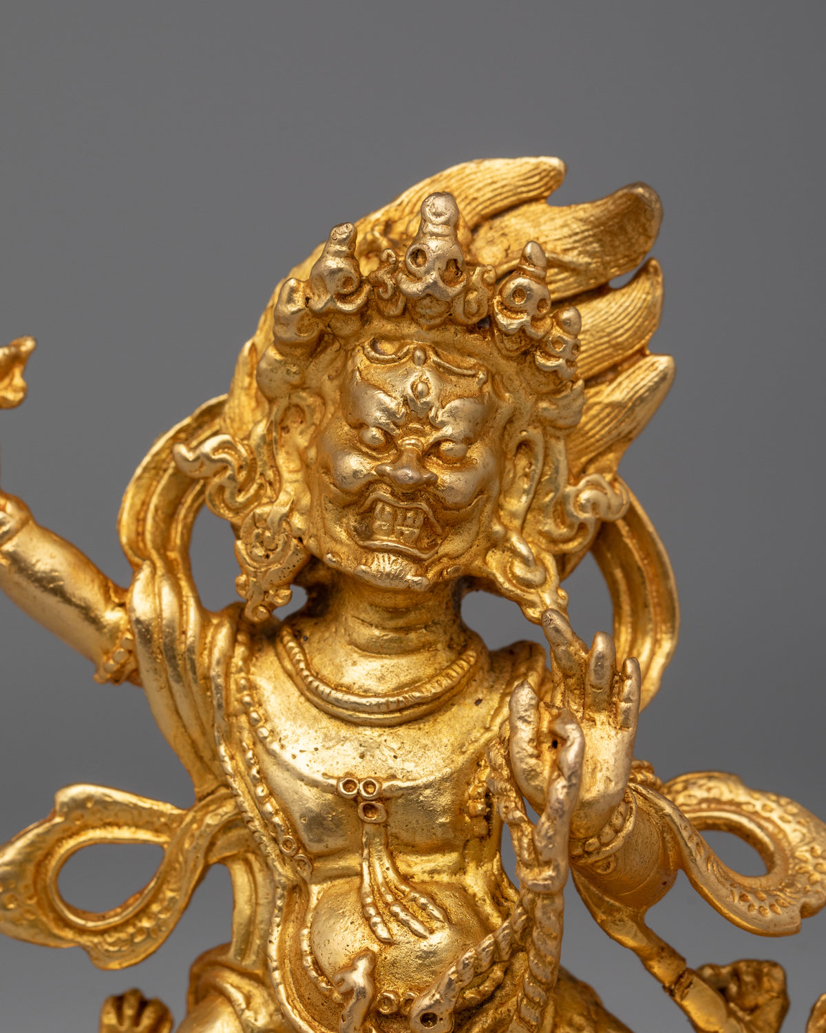 Himalayan Vajrapani Statue | Buddhist Protector Deity