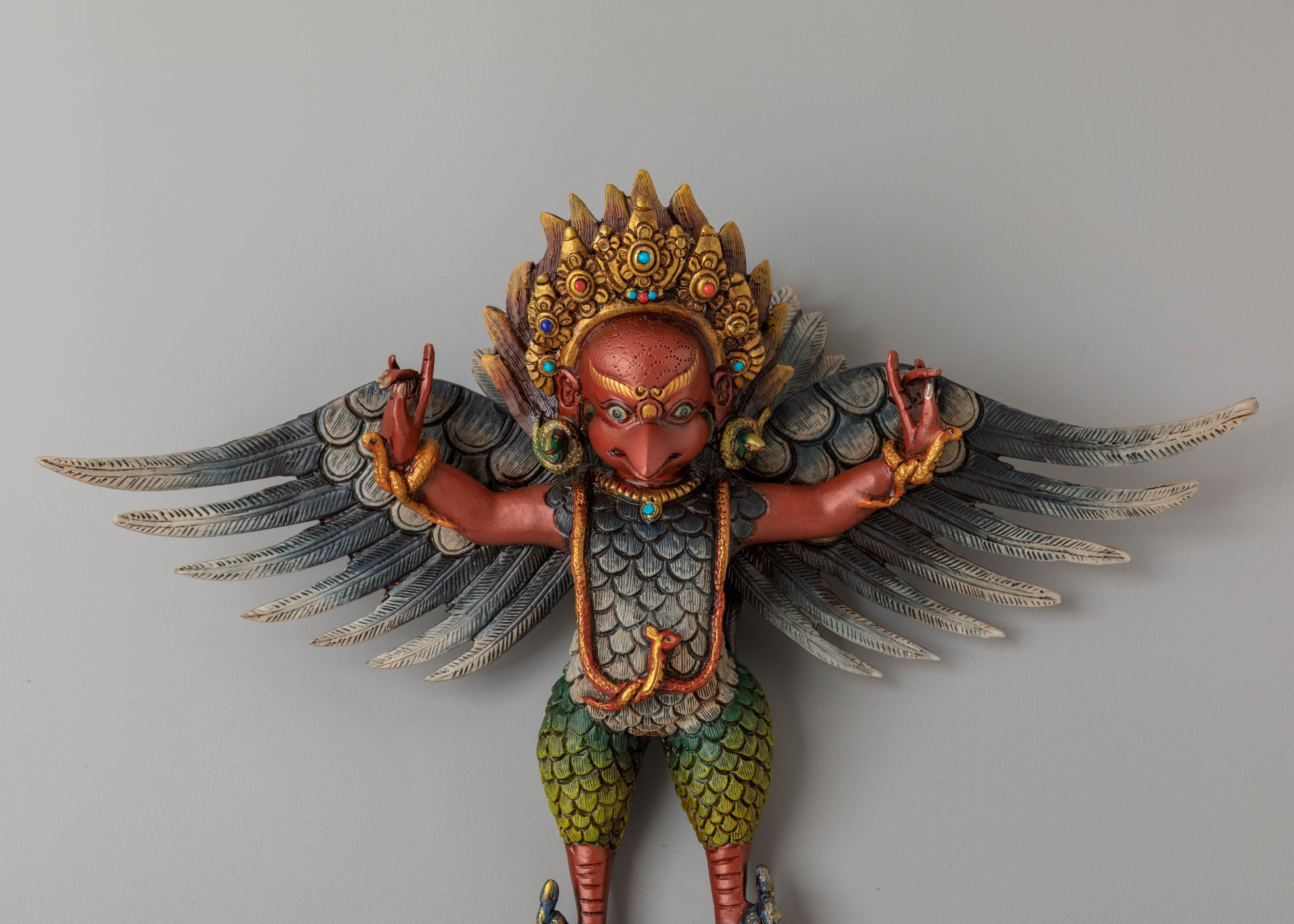 Garuda Wall Hanging with Gemstone | Protector of Strength and Wisdom