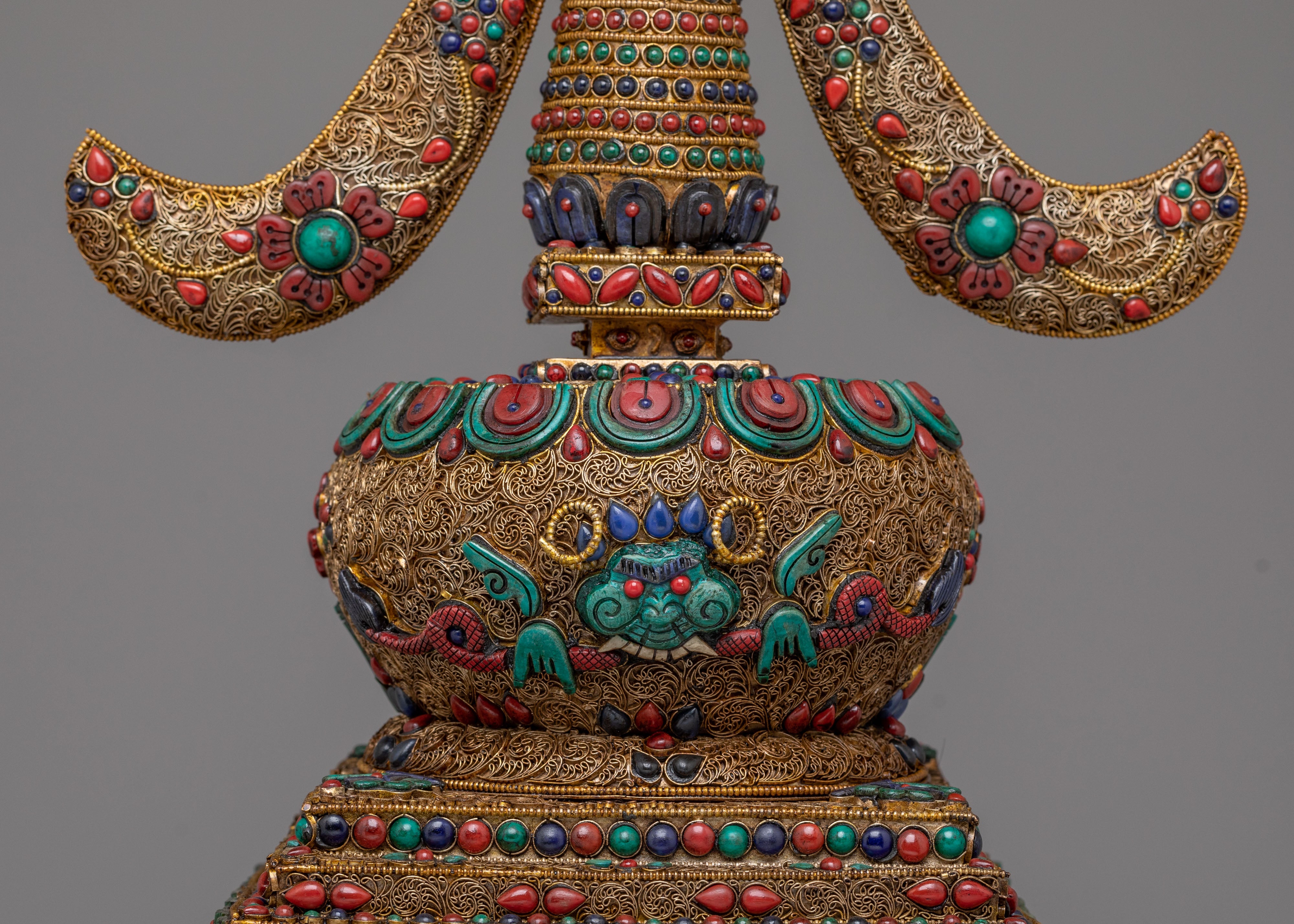 Traditional Sacred Jangchub Stupa | Tibetan Buddhist Shrine Decor