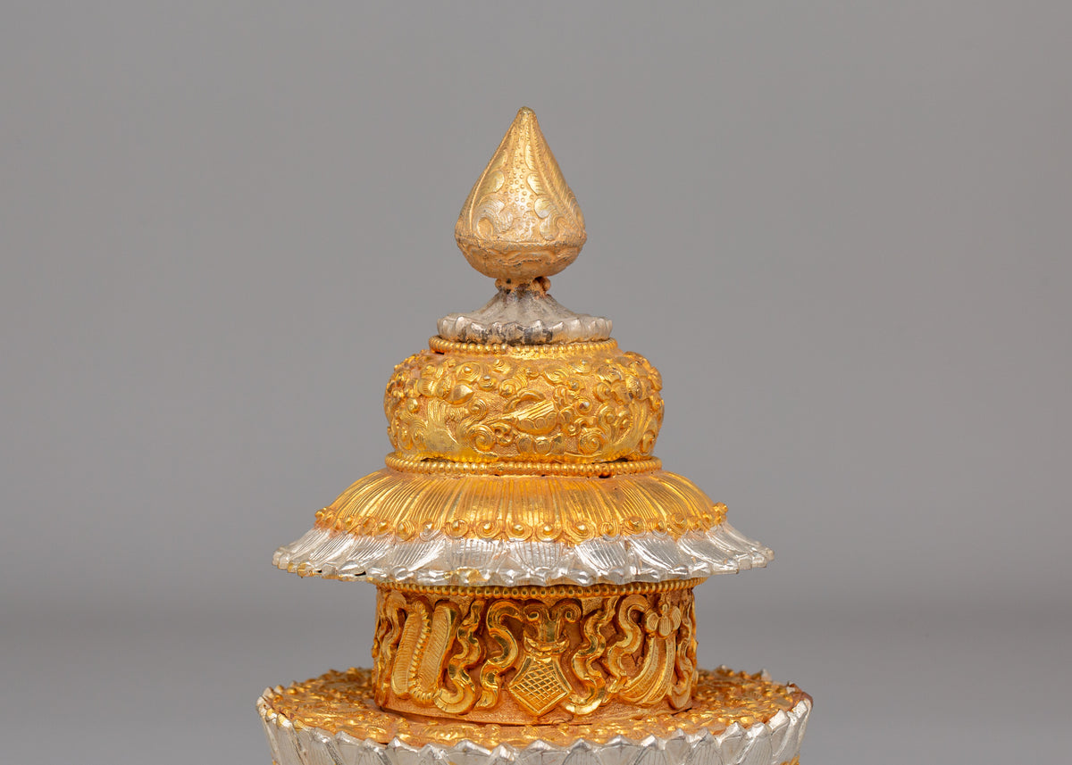 Gold-Plated Dhupur Rice Pot | Symbolic Offering Vessel