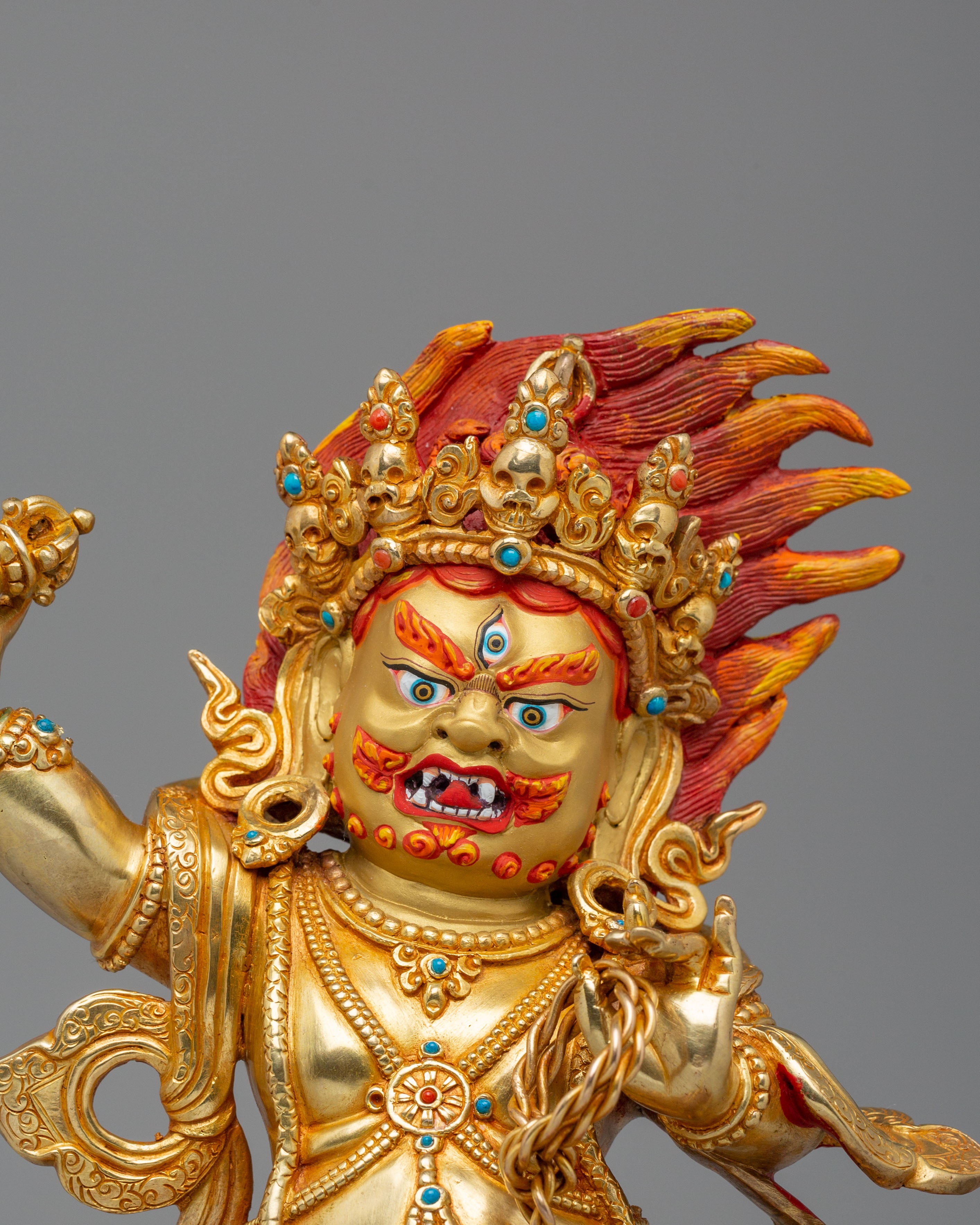 Handcrafted Vajrapani Buddhist Statue | Symbol of Protection and Strength