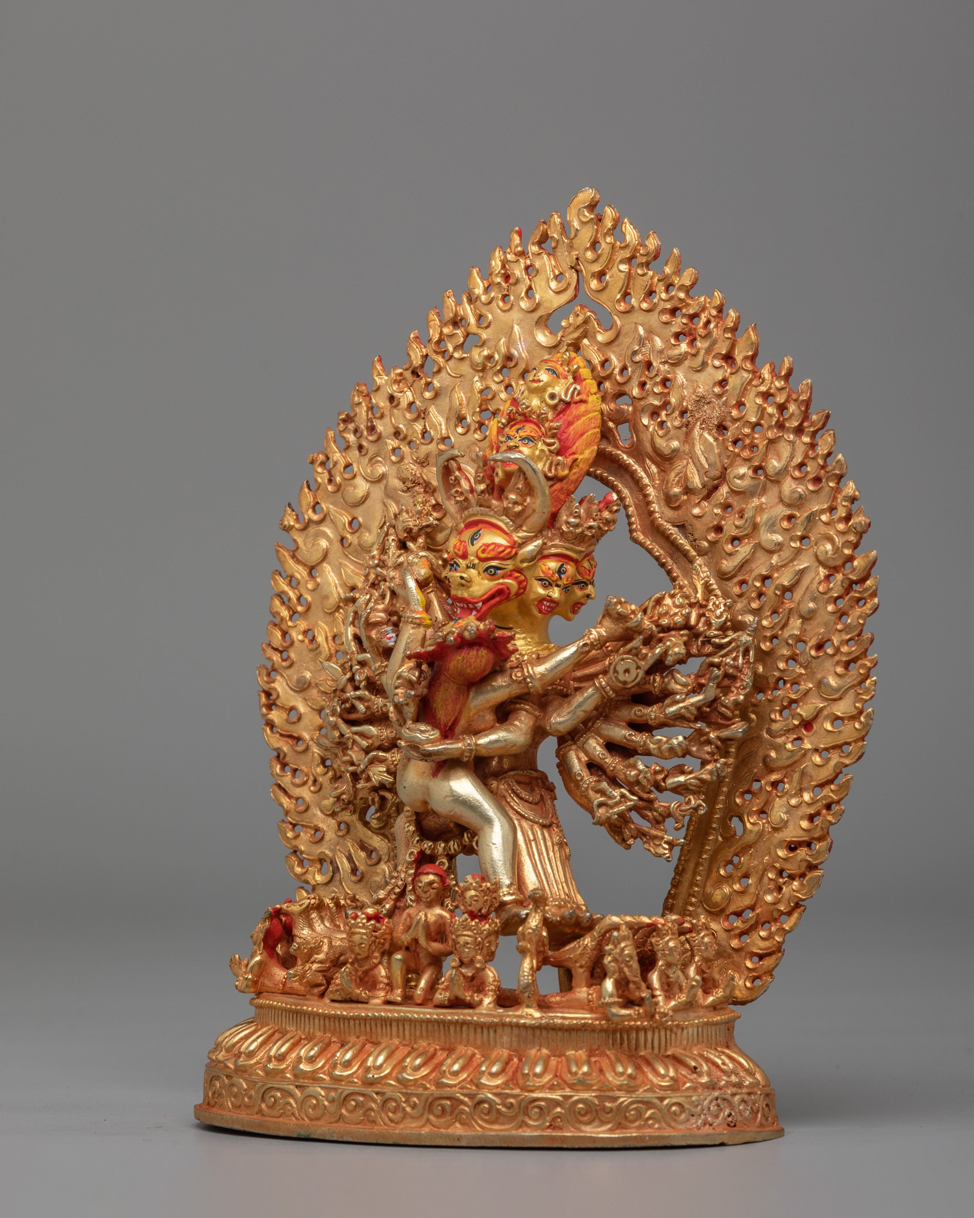 Yamantaka With Consort Statue | Traditional Artwork