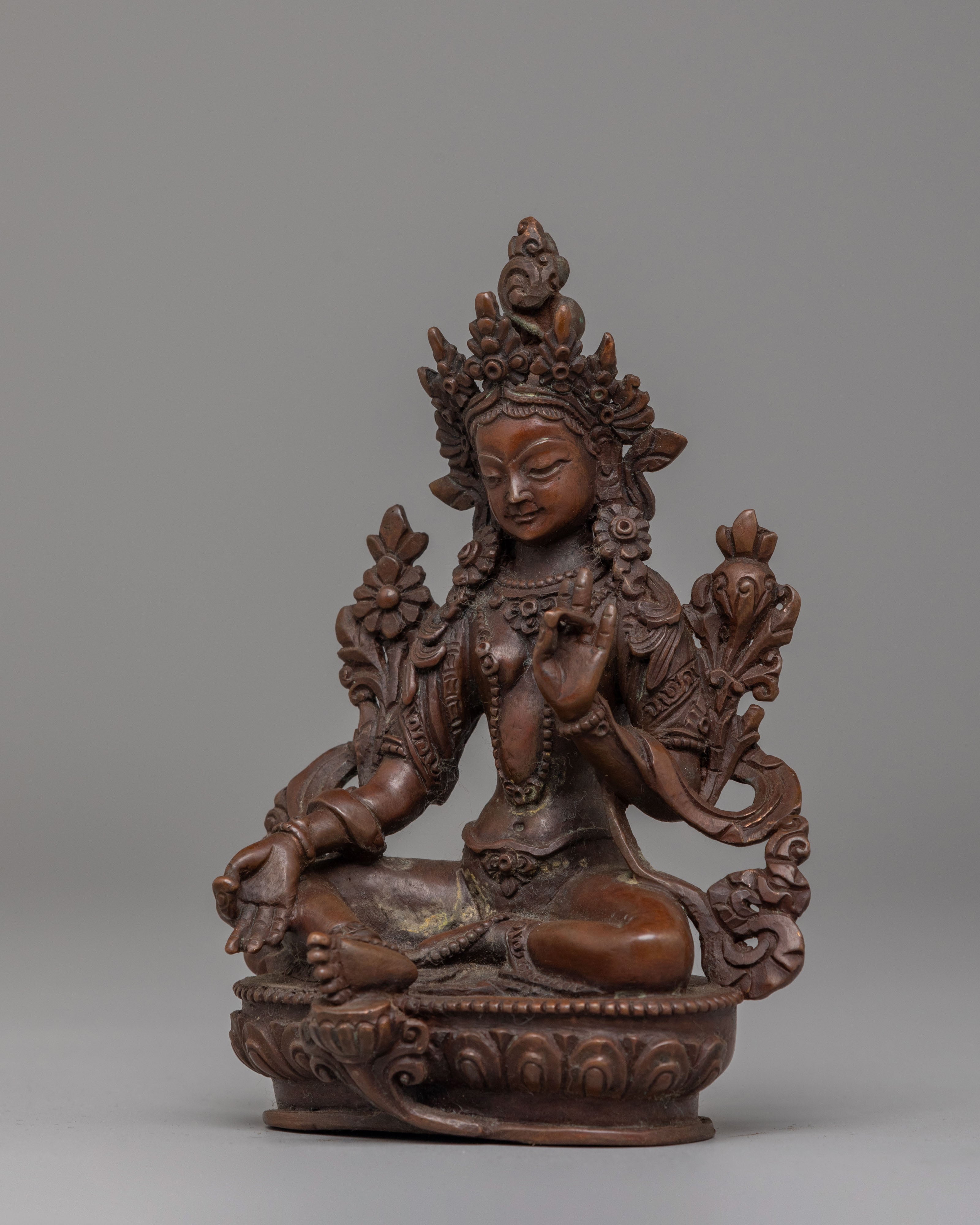 Sacred Green Tara Bodhisattva Statue | Tibetan Goddess of Compassion