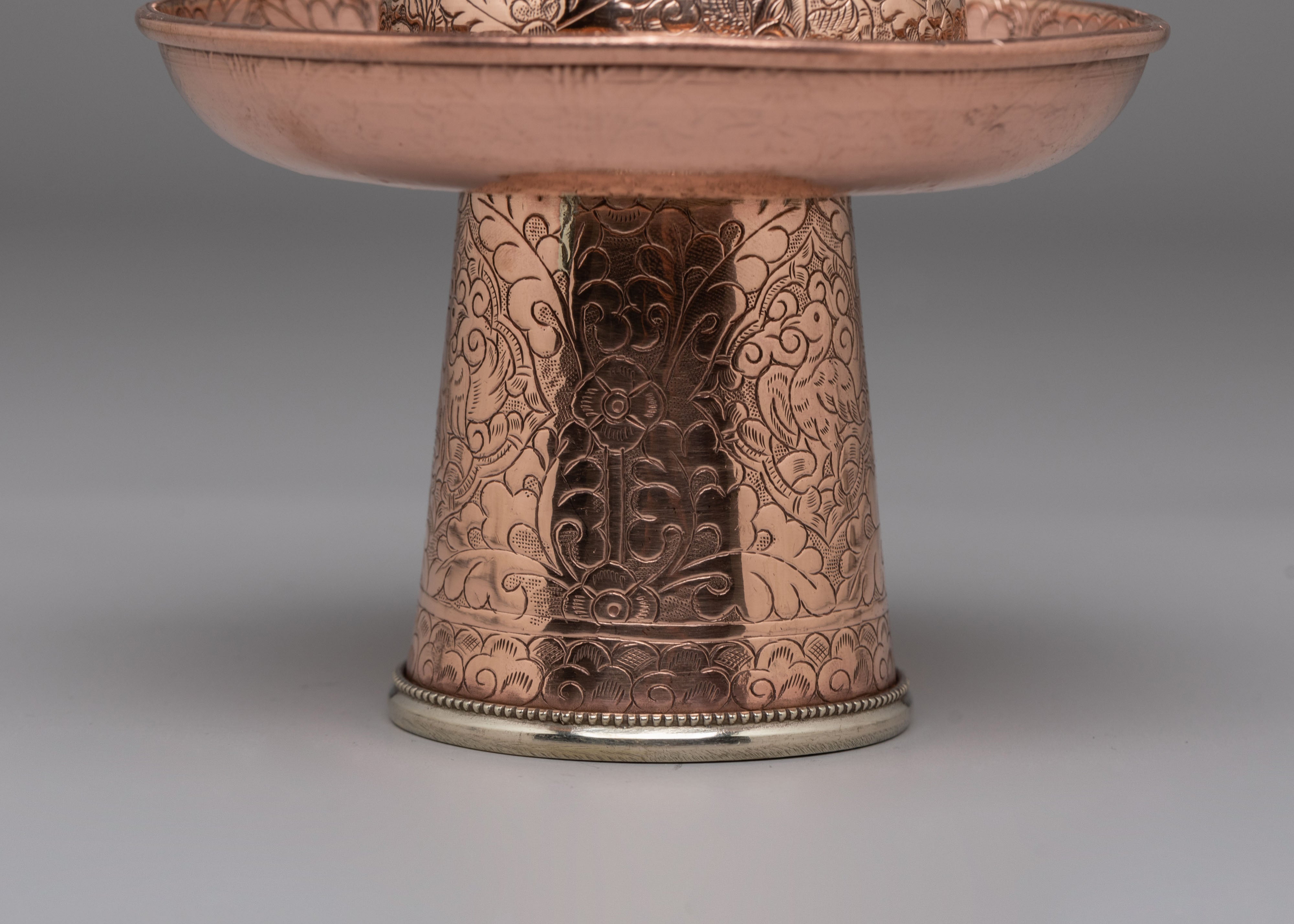 Tibetan Tea Cup Cover | Ritual Cover for Puja Offerings