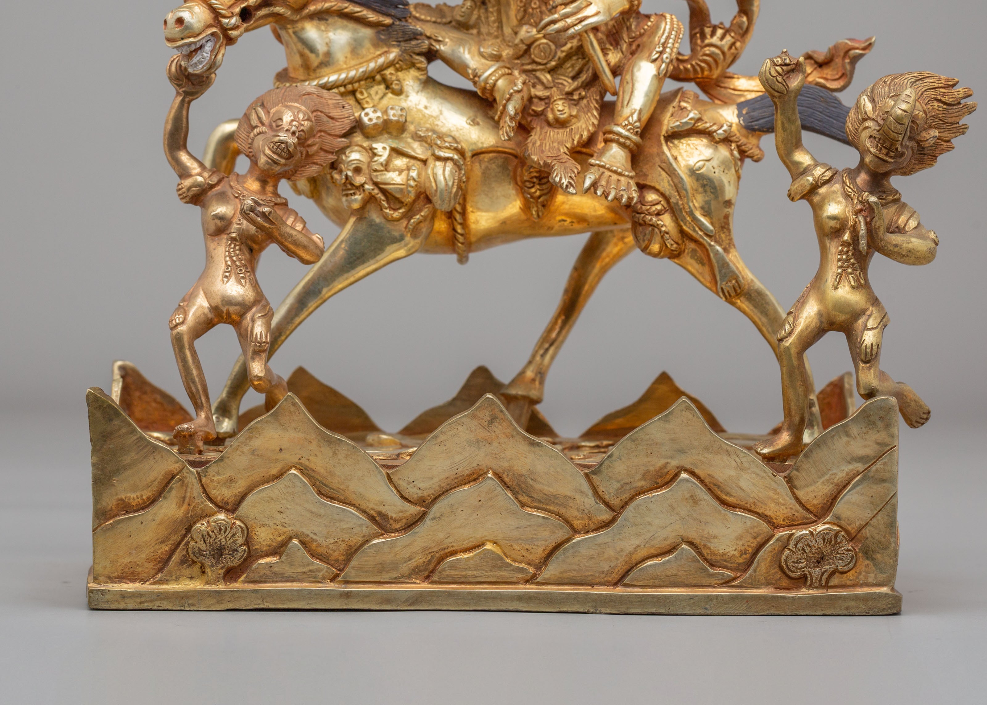 Palden Lhamo Spiritual Sculpture | Tibetan Protector Deity Statue
