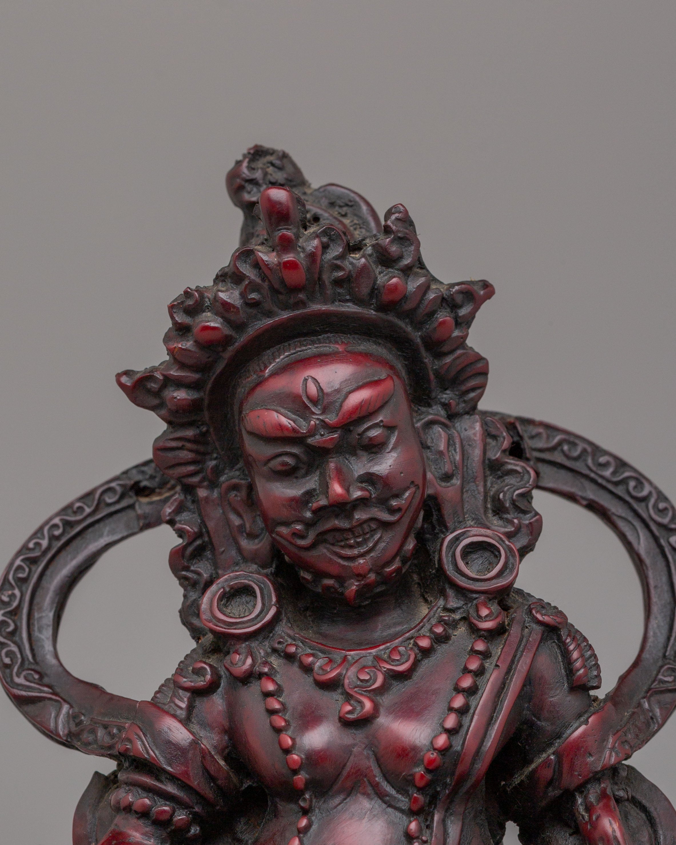 Himalayan Altar Dzambhala Sculpture | Wealth Deity Figurine for Abundance