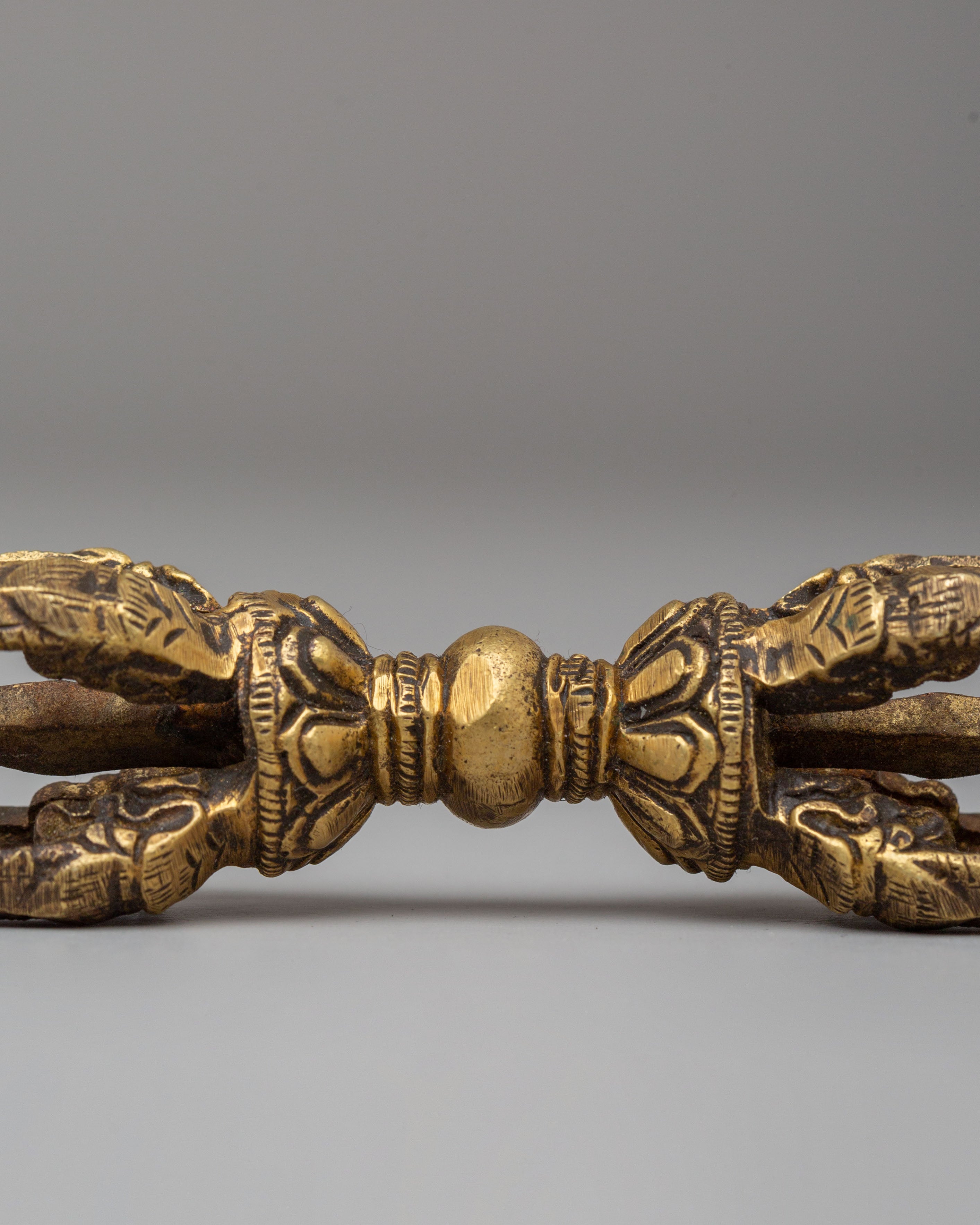 Tibetan Buddhism Vajra and Bell Set | Bronze Ritual Tools