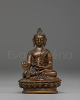 Oxidized Copper Statue of Medicine Buddha