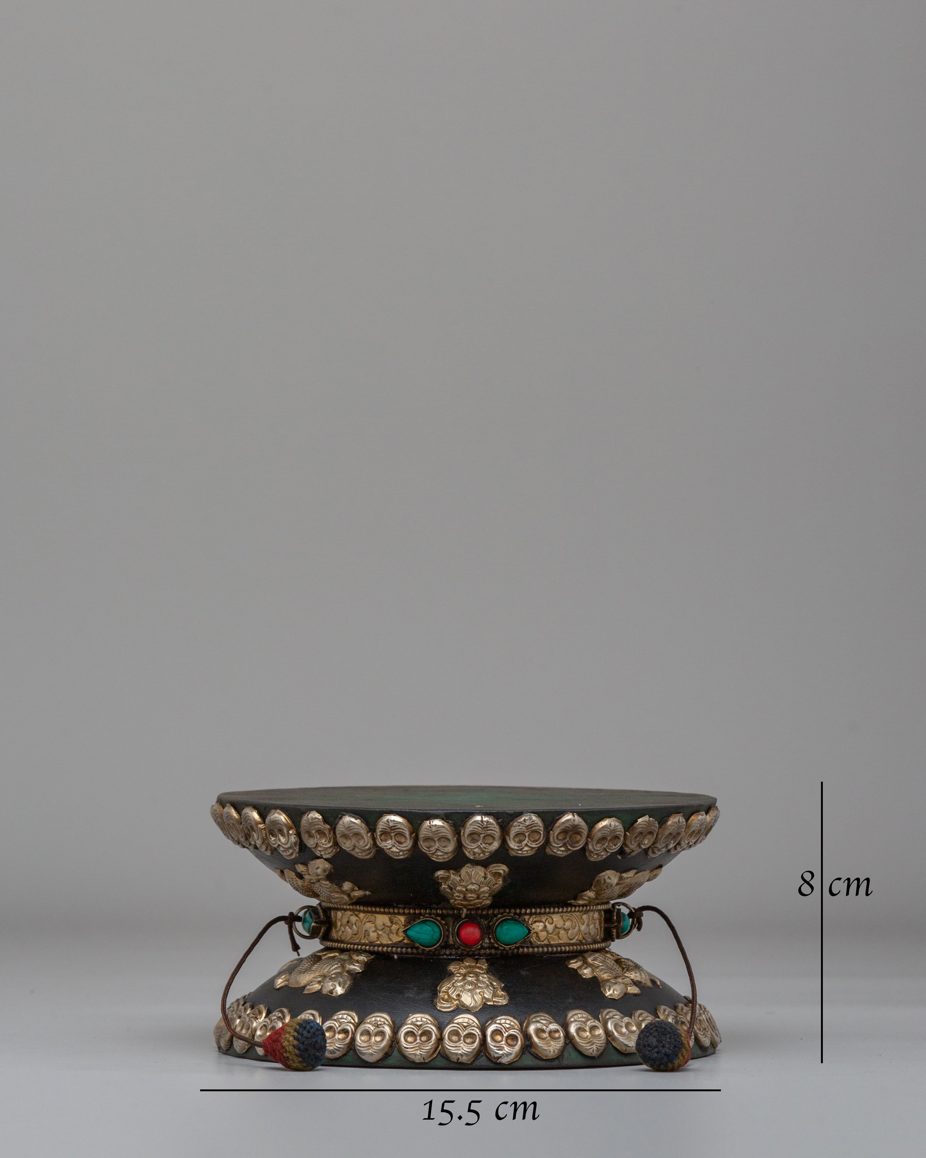 Buddhist Altar Damaru | Sacred Tibetan Ritual Instrument
