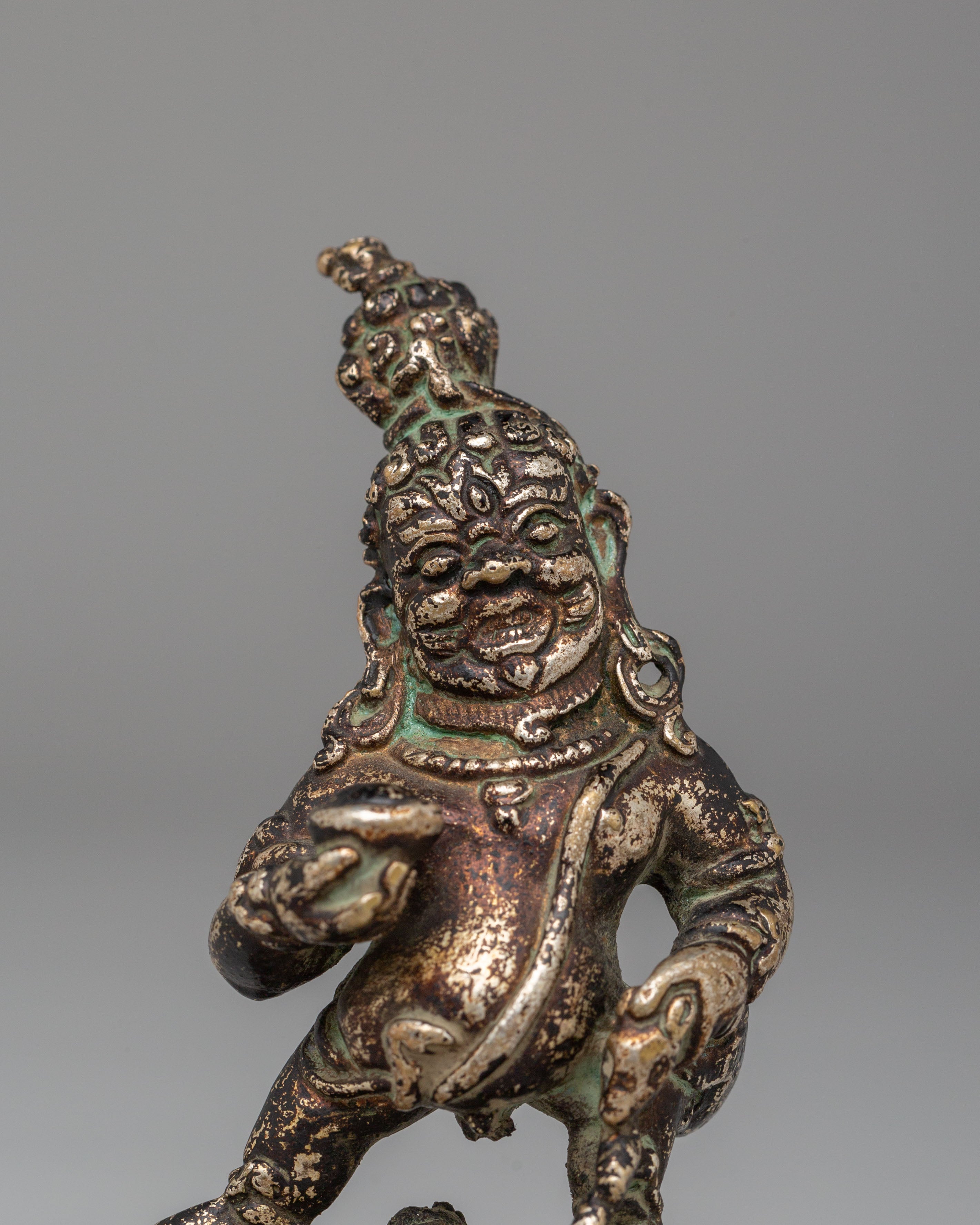 Machine Made Black Dzambhala Deity Statue | Symbolizing Prosperity