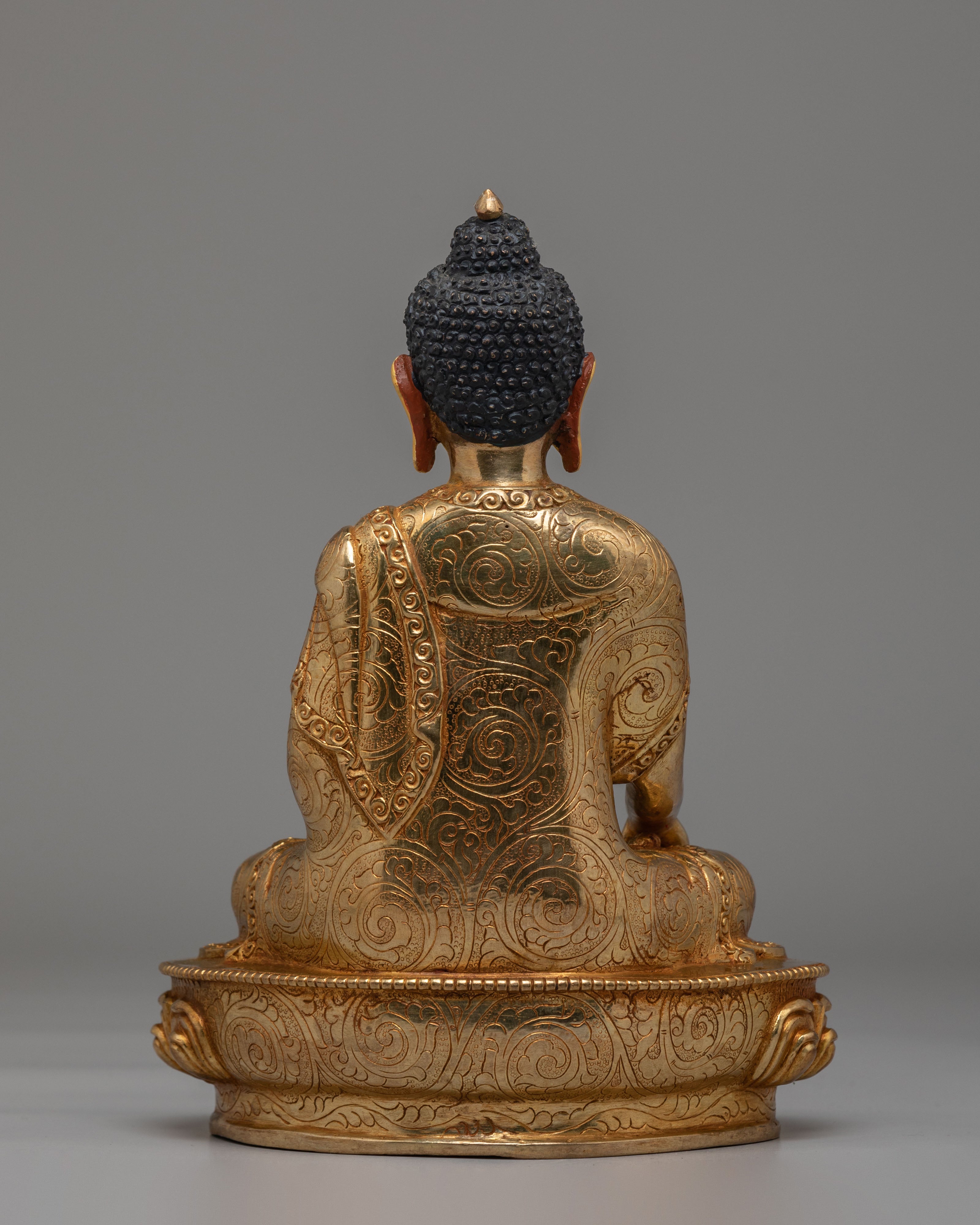 24K Gold Shakyamuni Buddha Statue | Spiritual Home Decor