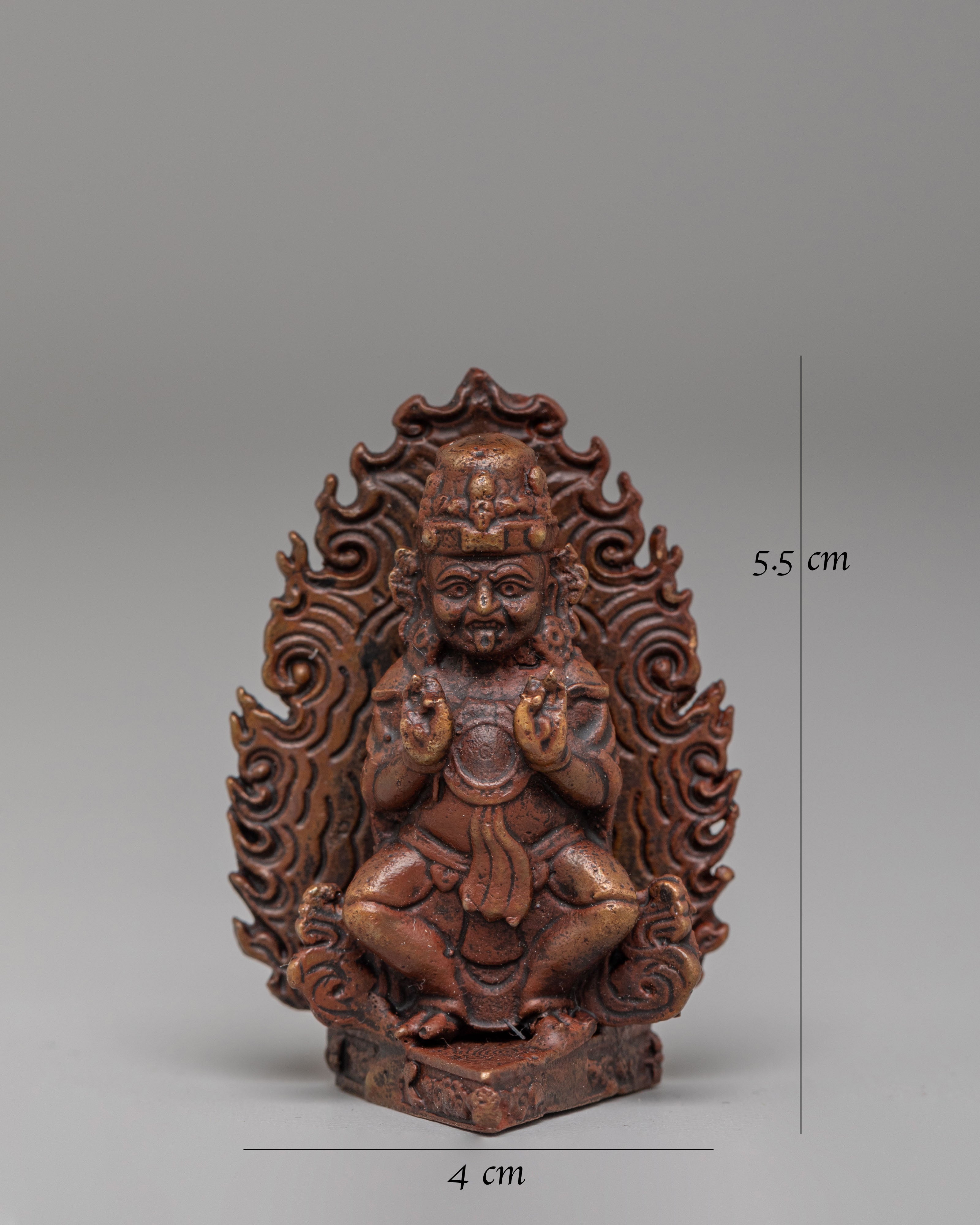 Wrathful Buddhist Mahakala Sculpture | A Symbol of Protection