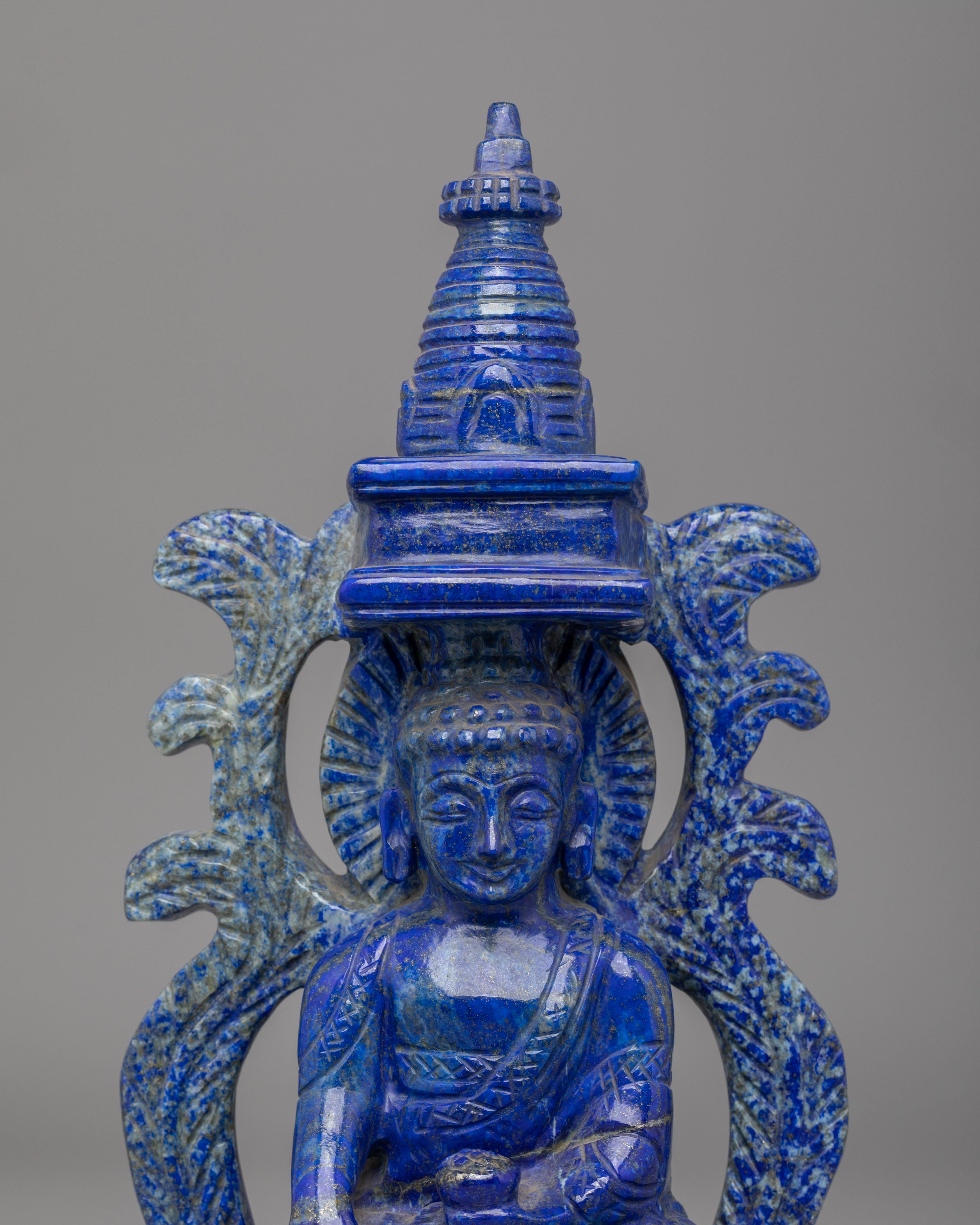 Spiritual Shakyamuni Buddha Deity Sculpture | Traditional Tibetan Buddhist Artwork