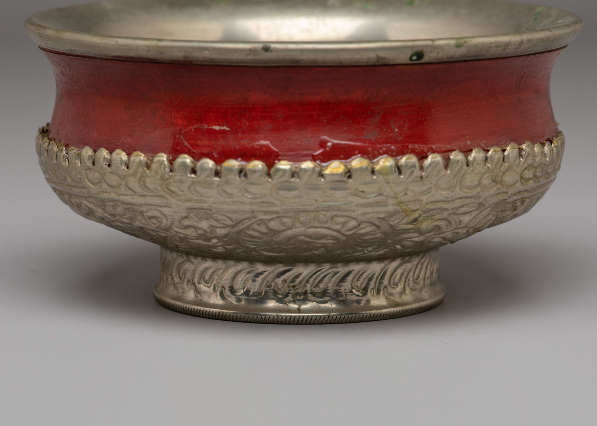 Handmade Tibetan Ritual Bowl | Offering Bowl for Puja & Meditation