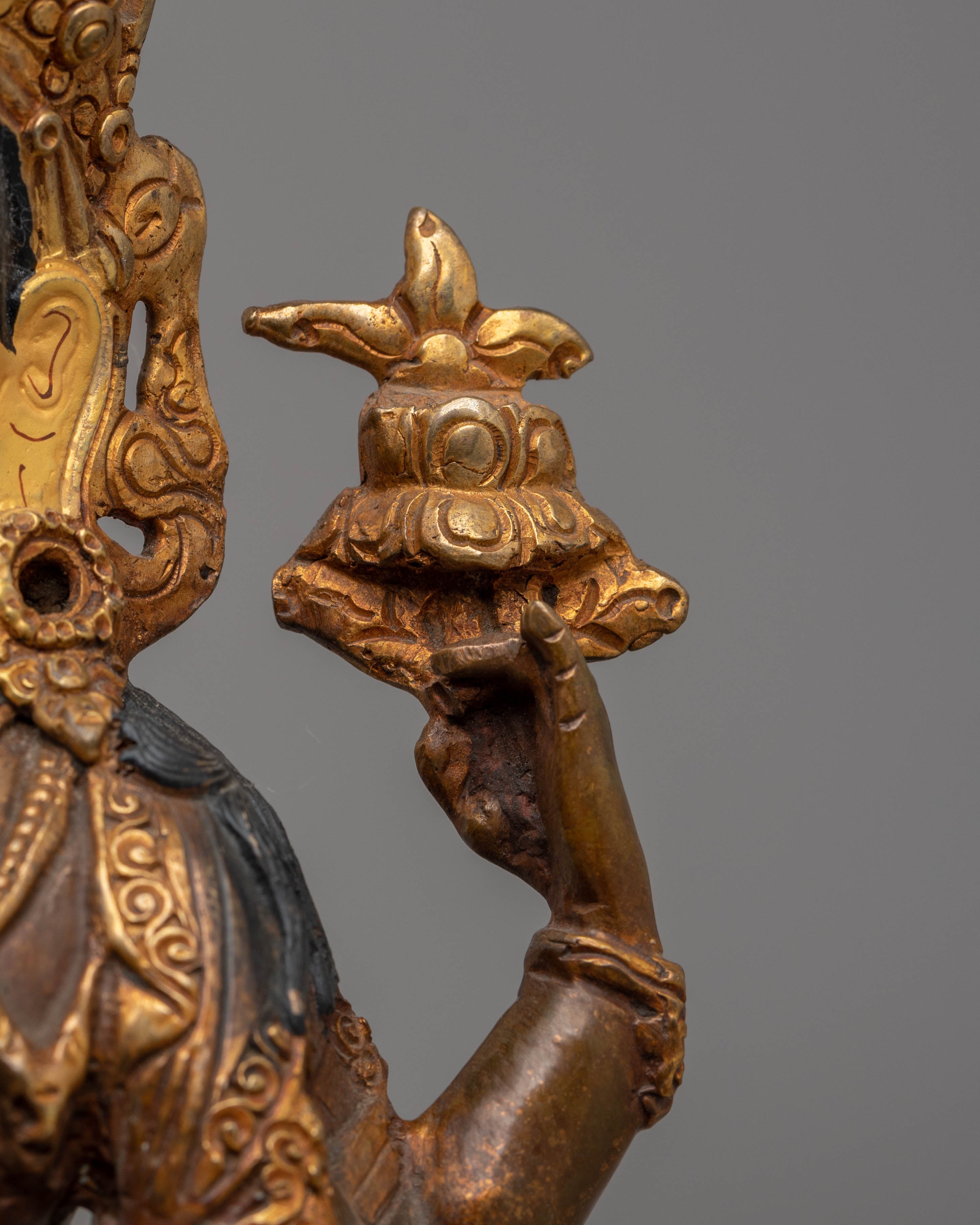 Tibetan Compassion Deity Chenrezig Statue | Bodhisattva of Infinite Wisdom