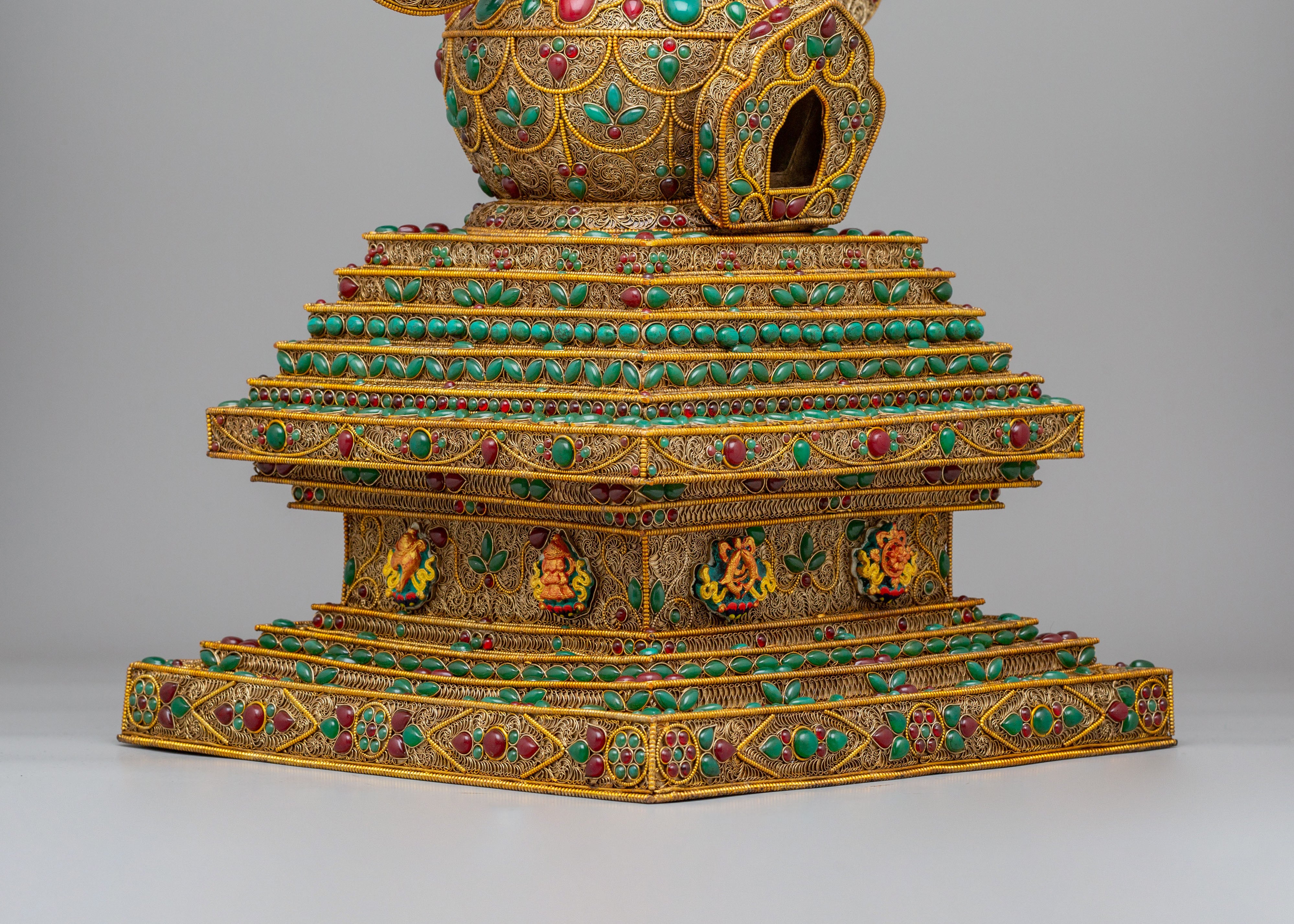 Buddhist Ritual Enlightenment Stupa | Himalayan Shrine Decor