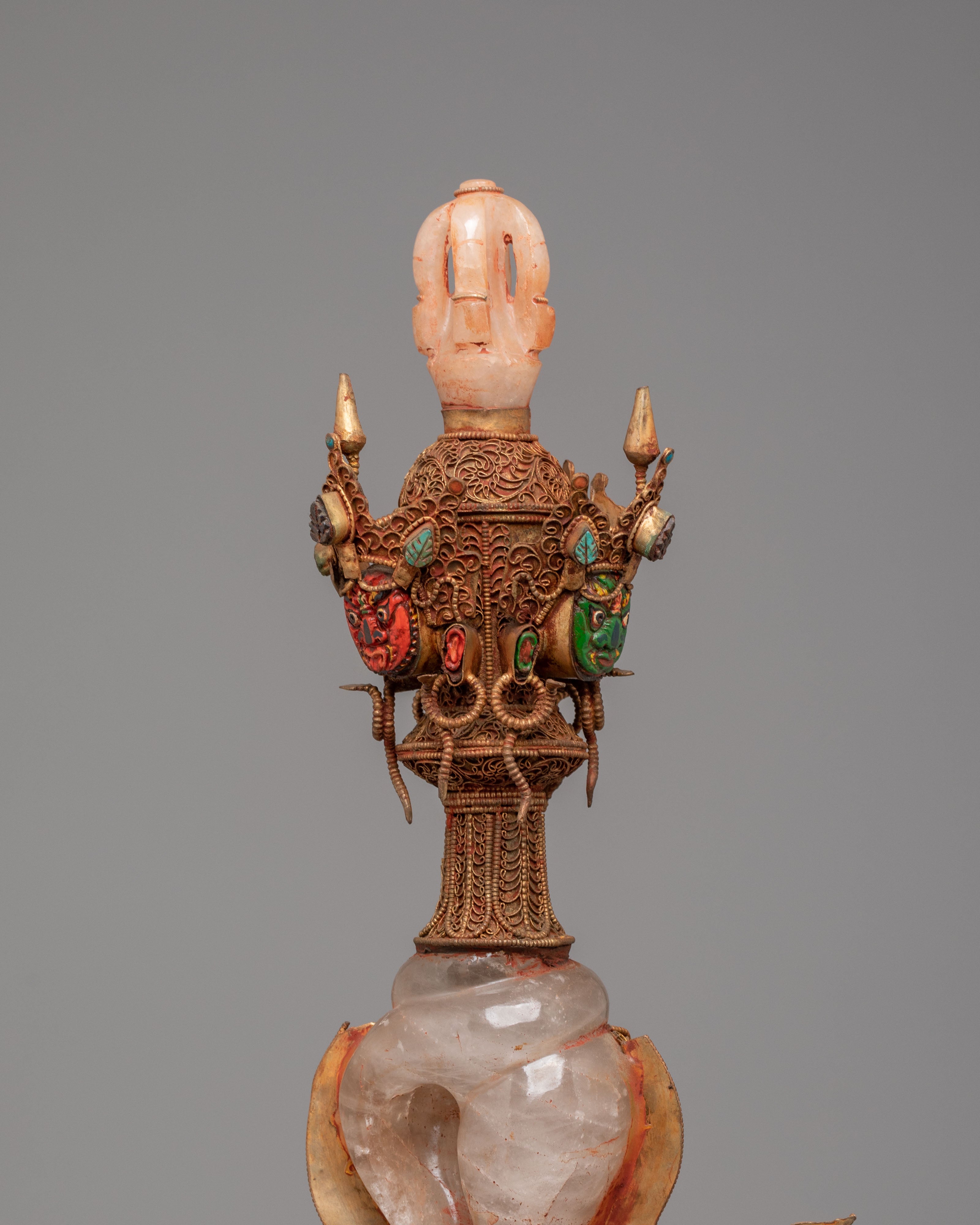 Crystal Tibetan Ritual Phurba | Symbolizing Power & Protection