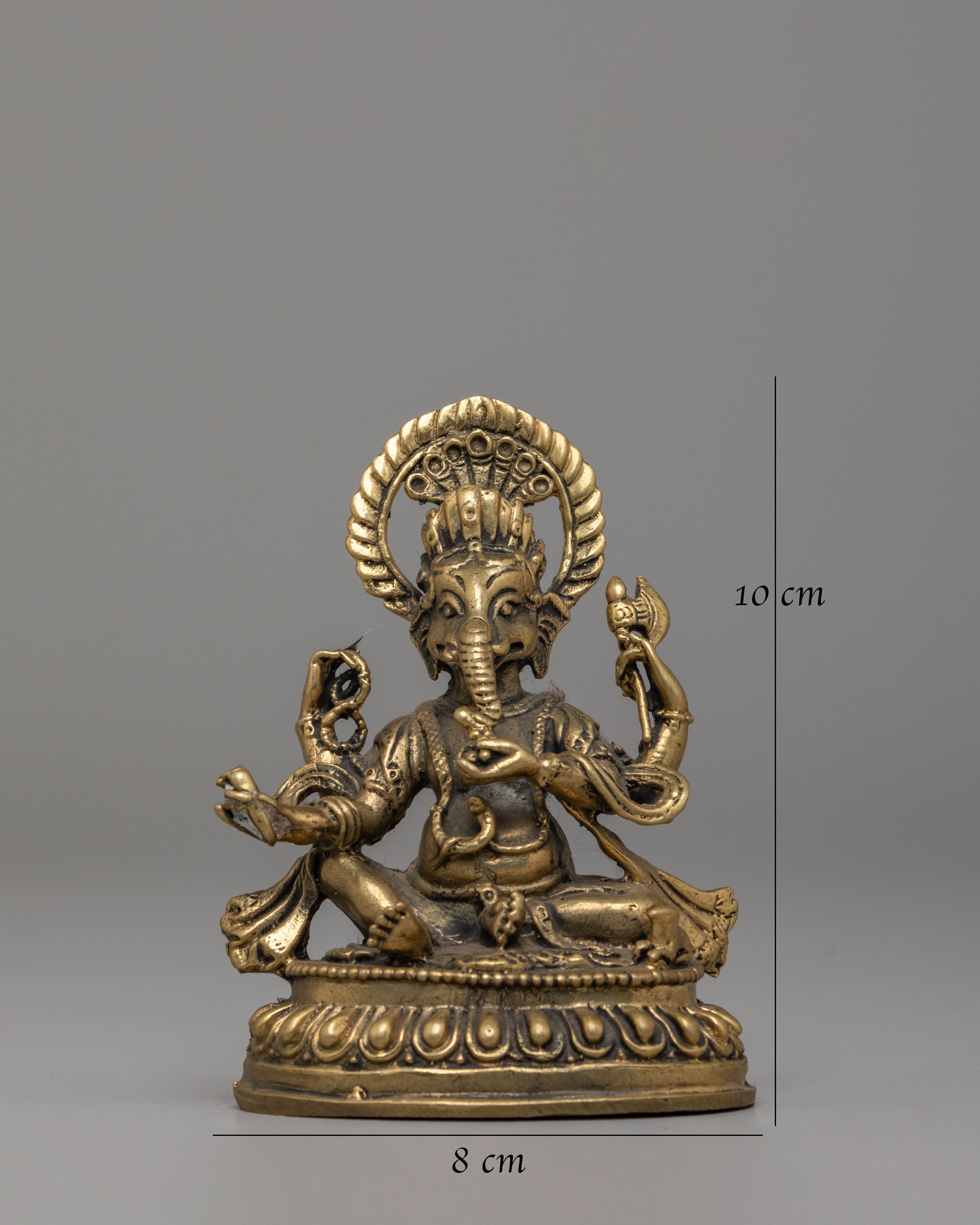 Traditional Ganesh Figurine | Brass Statue for Home Decor