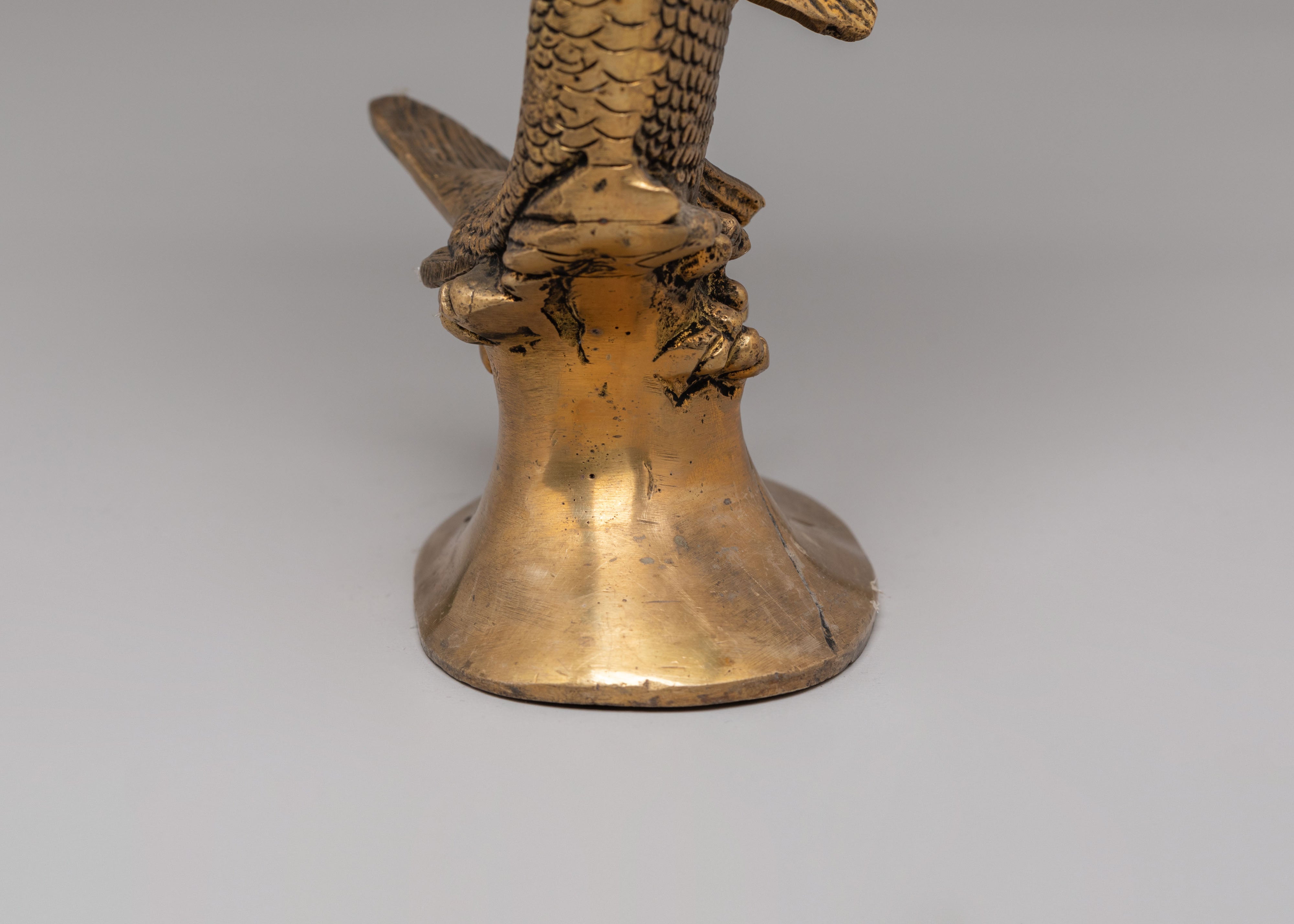 Himalayan Sacred Decorative Urli Bowl | Ritual Vessel with Fish Pedestal