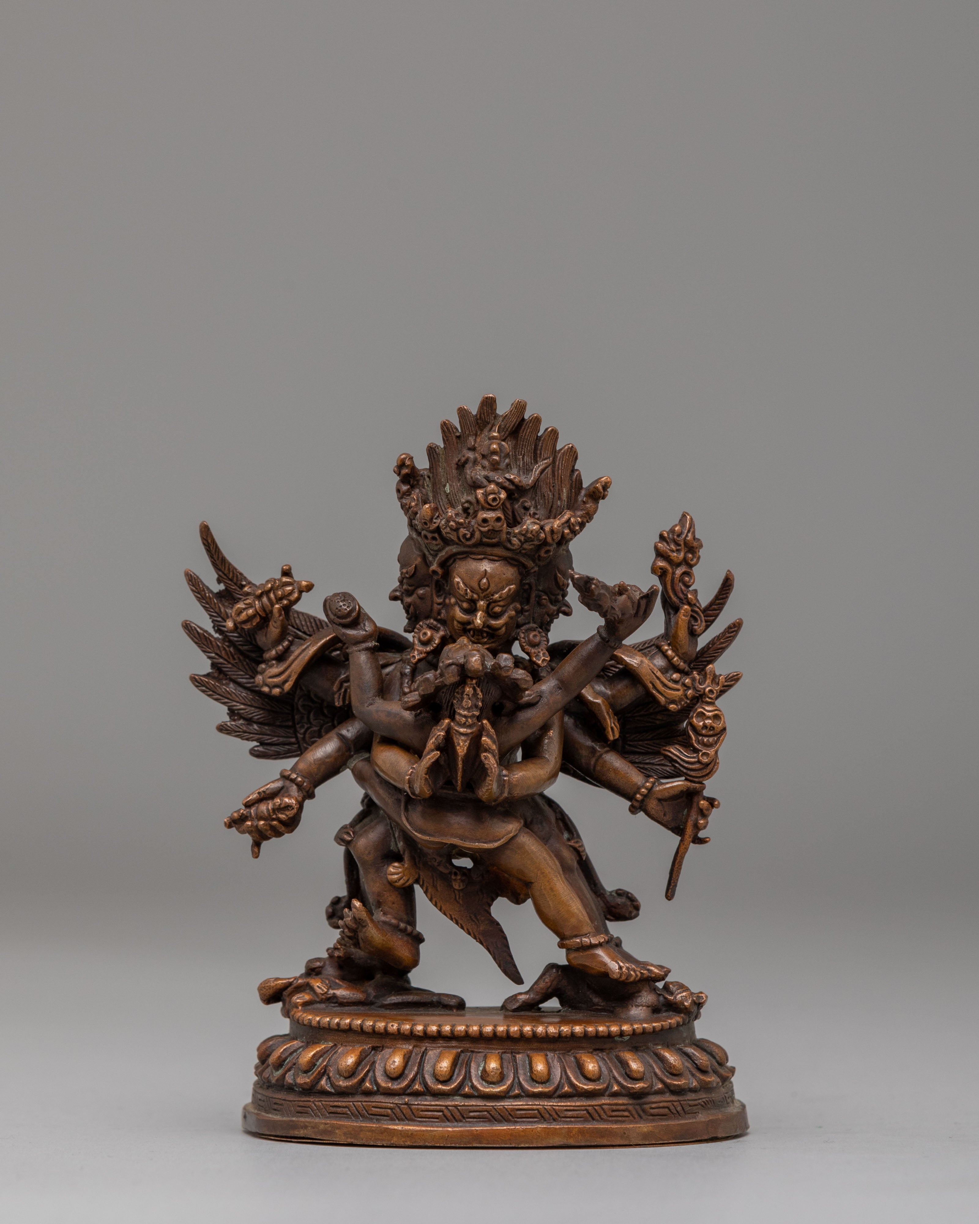 Machine Made Vajrakilaya Altar Statue | Tibetan Deity Sculpture