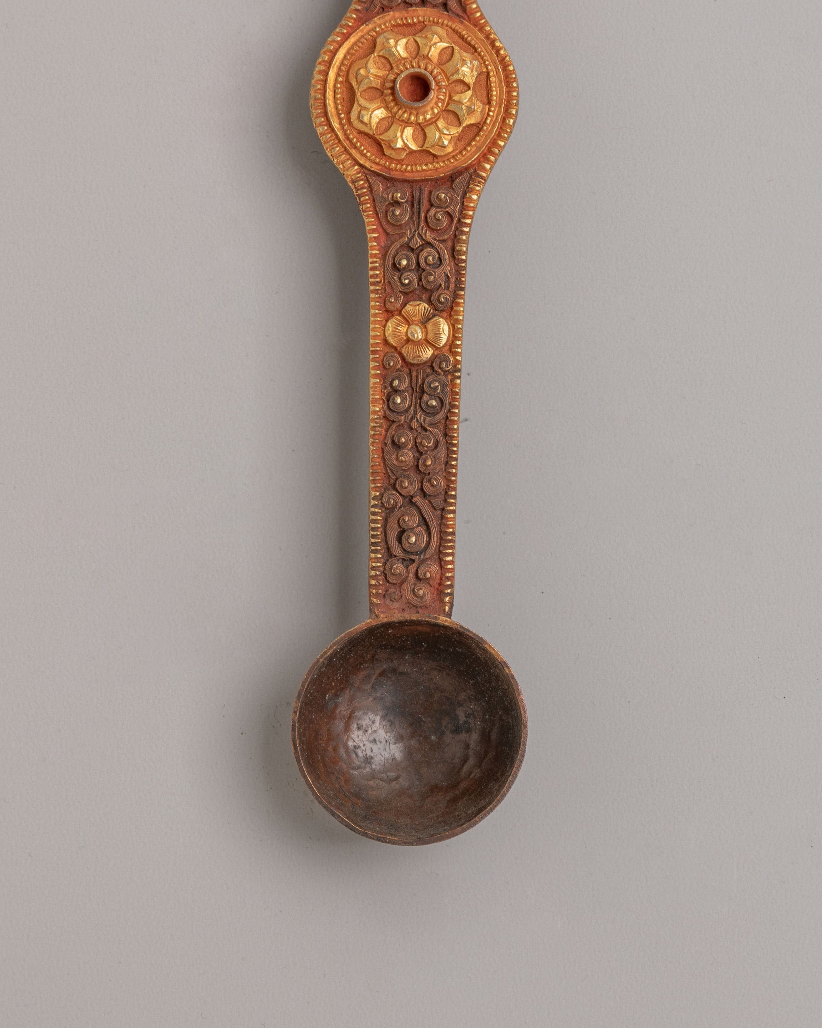 Spiritual Handcrafted Ritual Altar Spoon Set | Tibetan Altar Offering Spoons