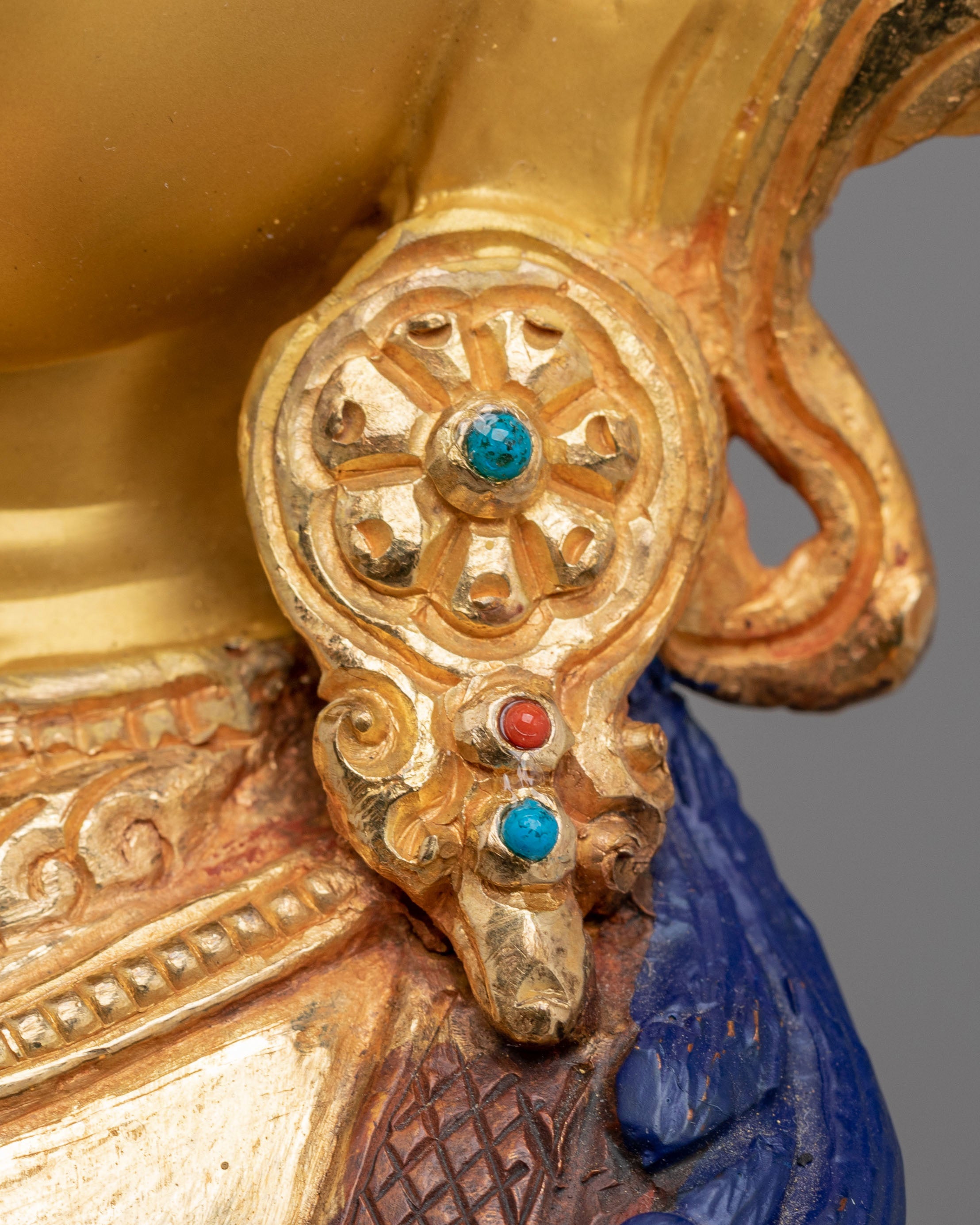 Saraswati Statue for Wisdom | 24K Gold Plated Copper Saraswati