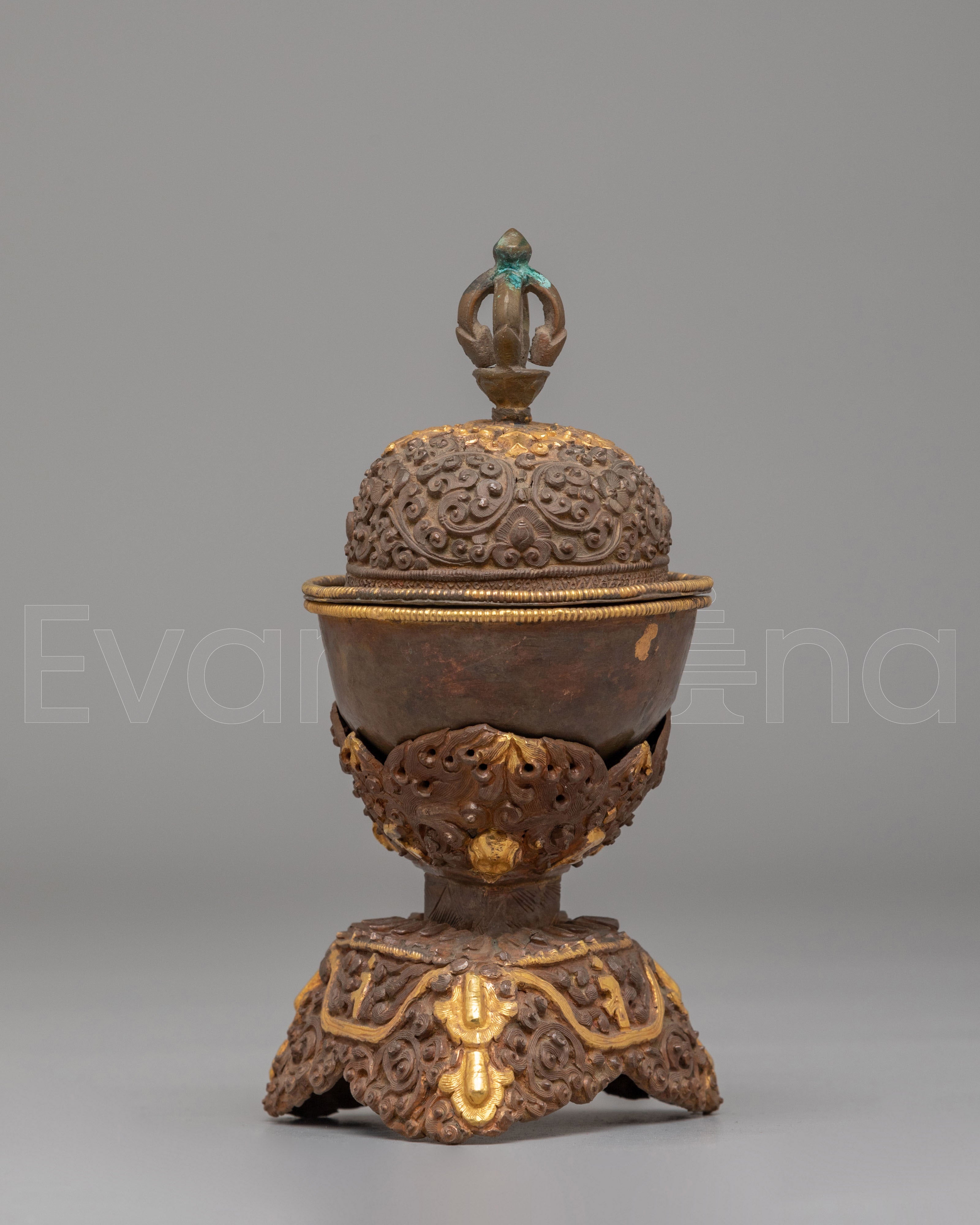 Traditional Tibetan Skull Cup