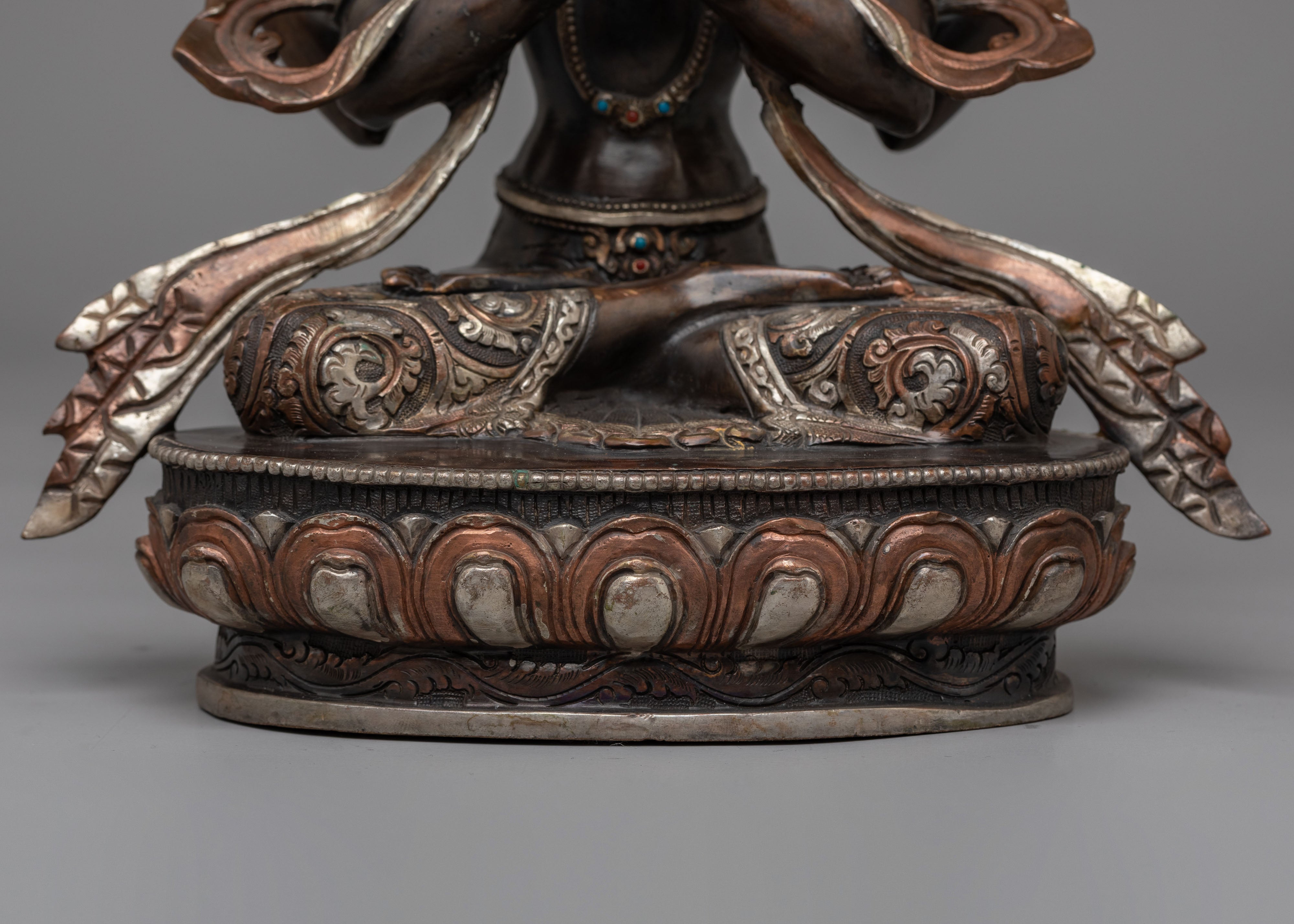 Sacred Himalayan Avalokiteshvara Statue | Tibetan Bodhisattva of Compassion