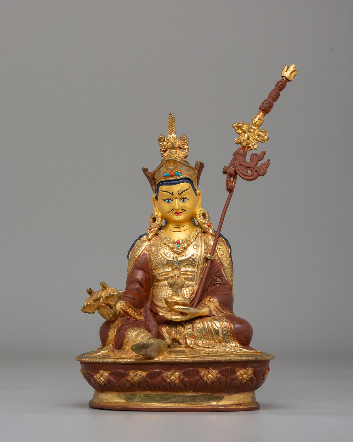 Tibetan Buddha Dharma Sangha Set Statue | Spiritual Buddhist Art Set