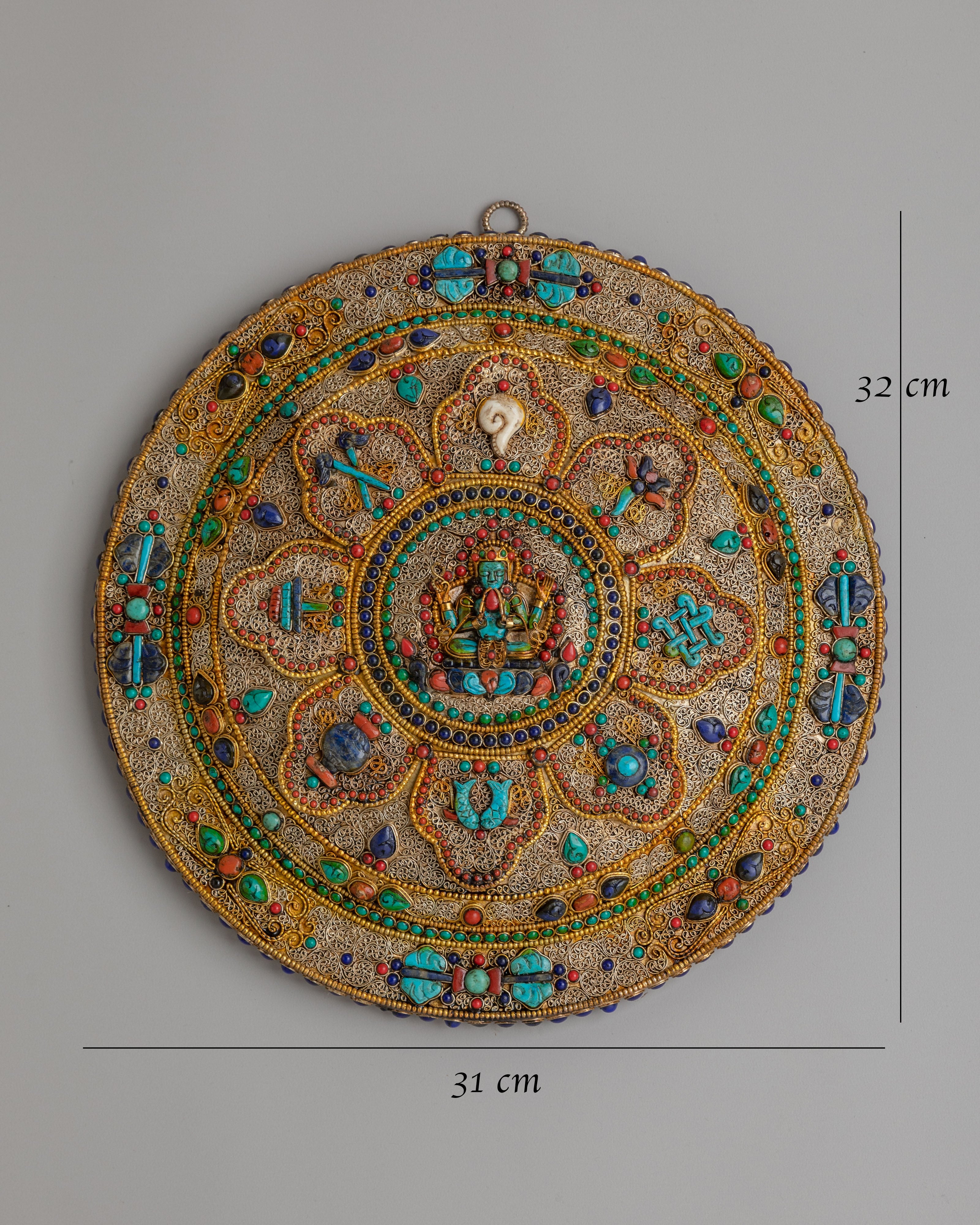 Sacred Chenrezig Mandala Wall Hanging | Spiritual Art for Meditation and Blessings