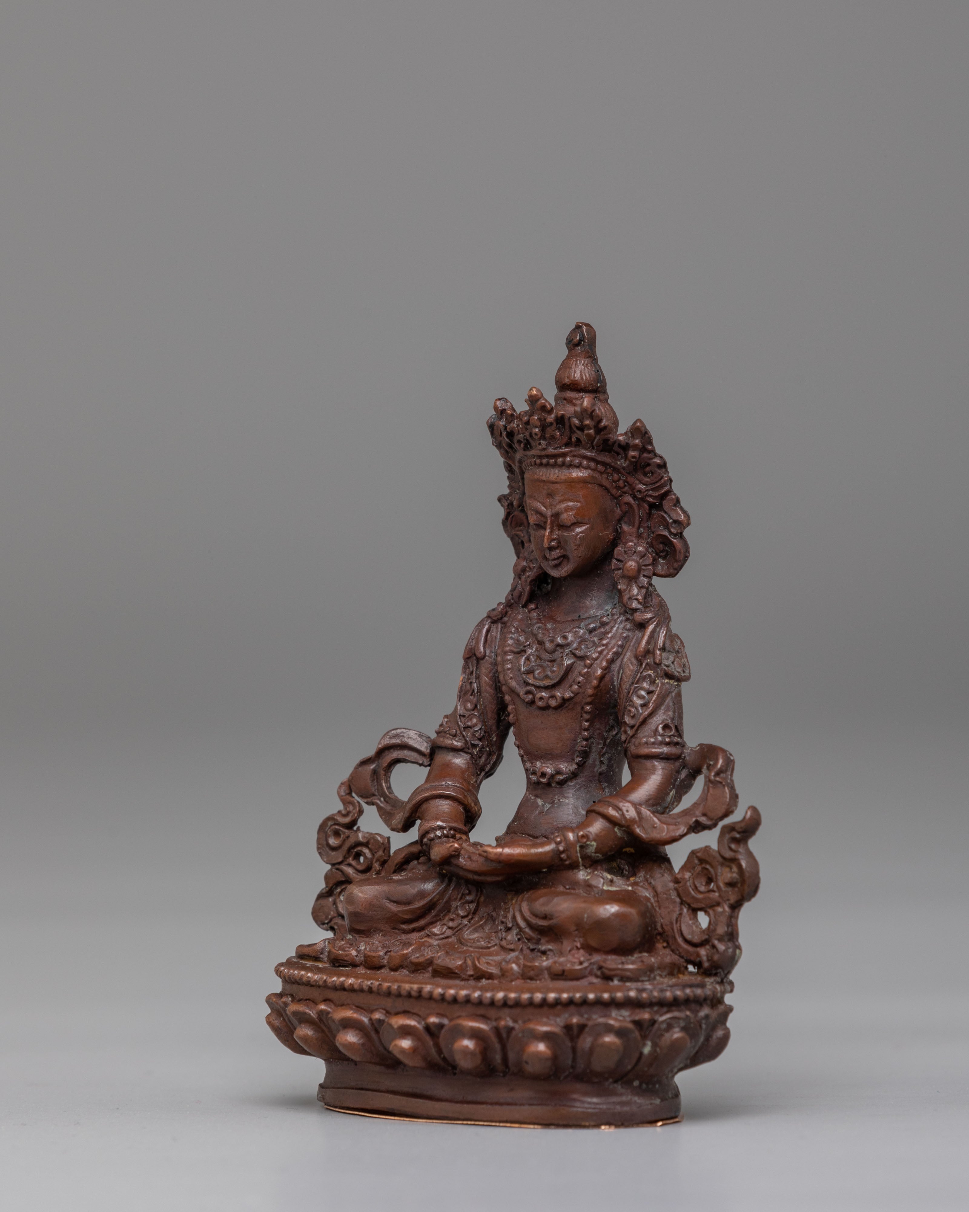 Handcrafted Amitayus Deity Statue | Buddhist Sculpture for Meditation