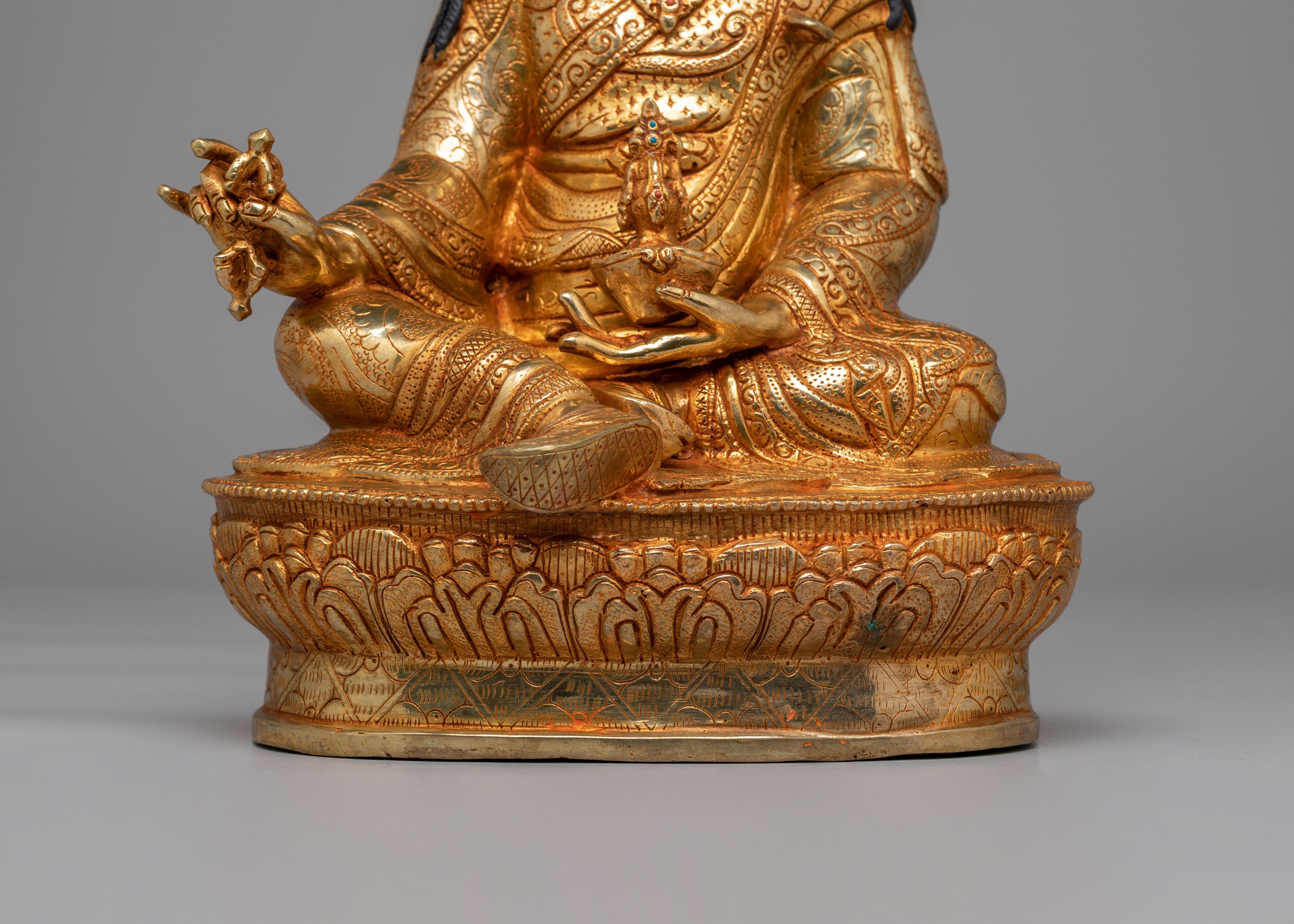 Ceremonial Padmasambhava Altar Statue | Tibetan Guru Rinpoche
