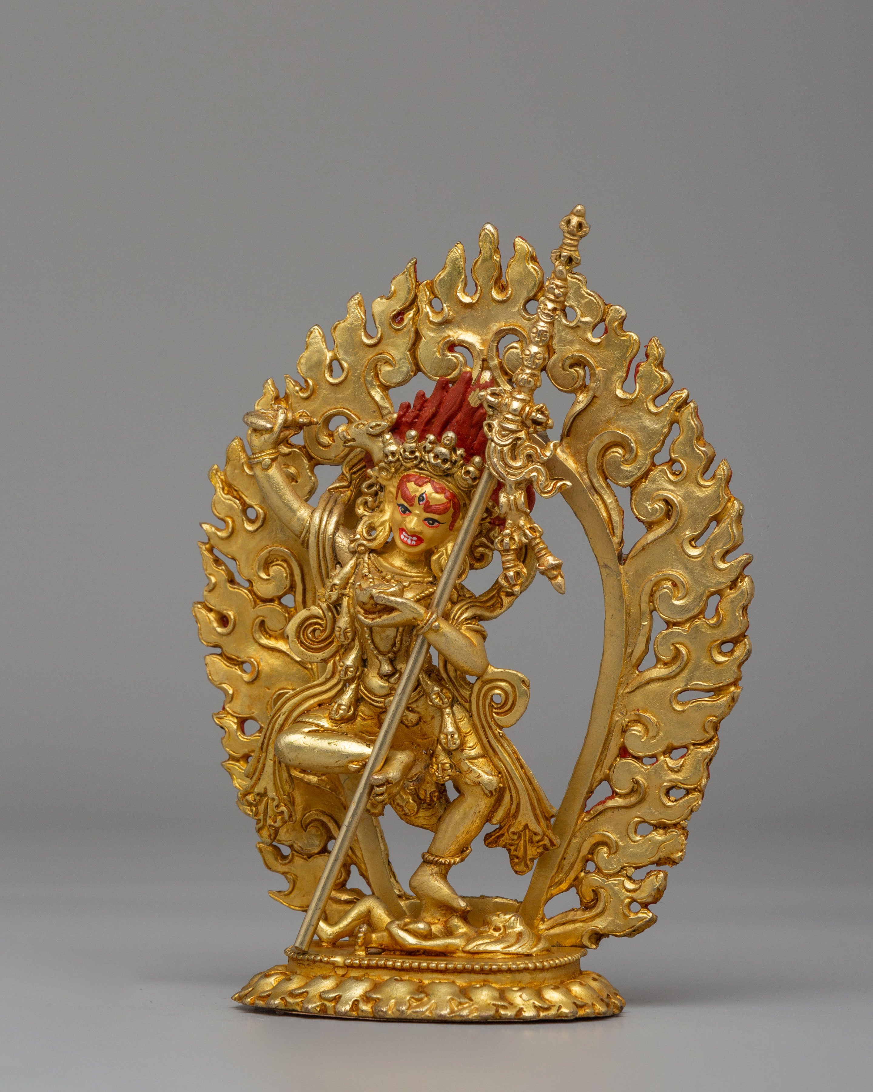 Wrathful Dorje Phagmo Statue | Tibetan Wisdom Goddess for Meditation