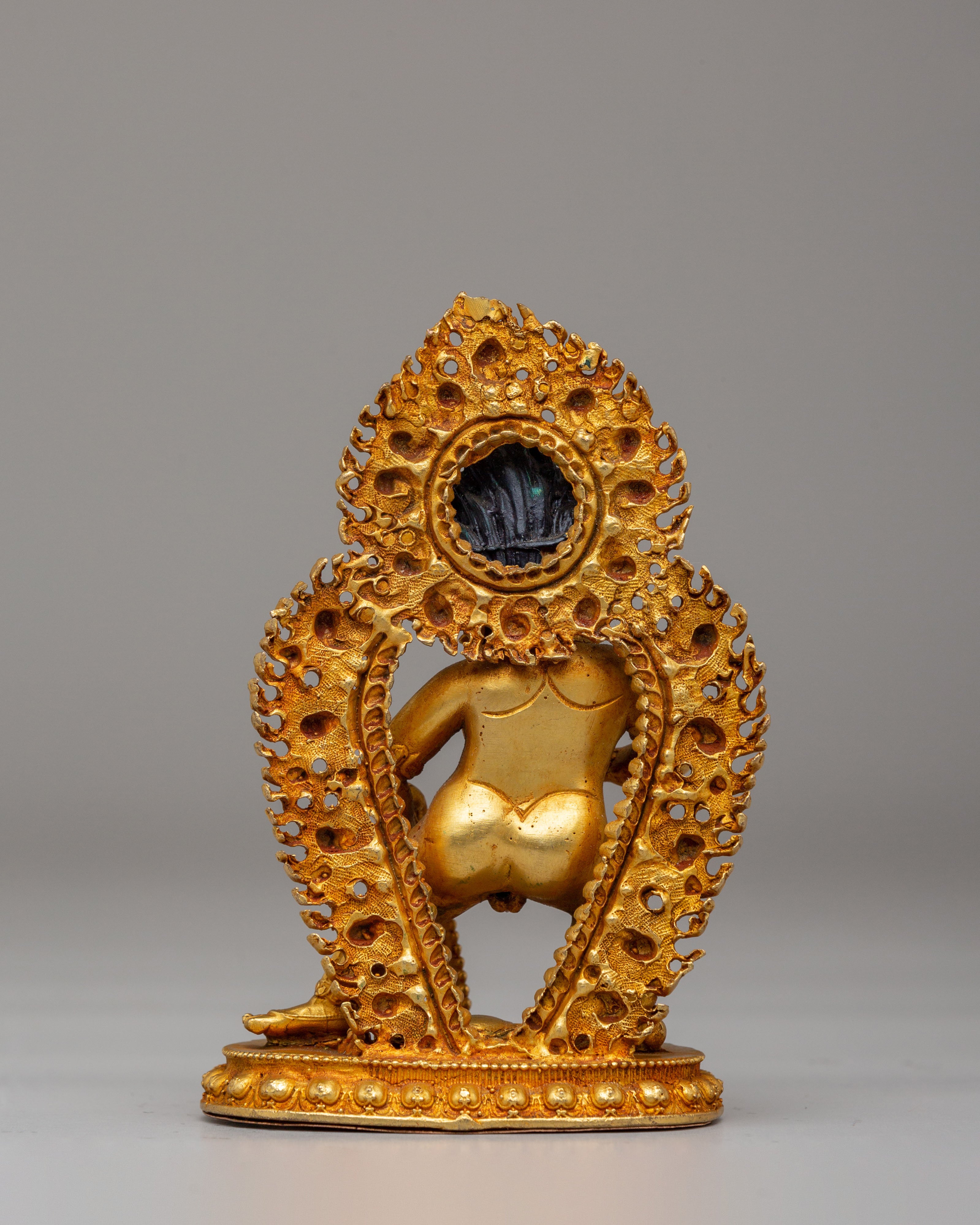 Black Dzambhala Protector Deity Statue | Tibetan Wealth Deity