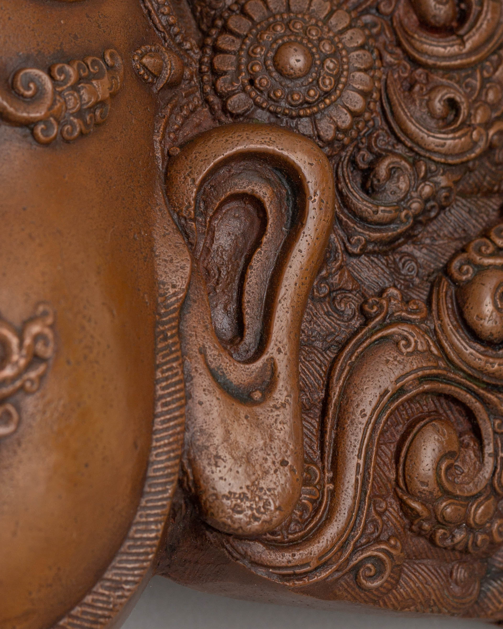 Sacred Bhairava Wall Hanging | Oxidized Copper Buddhist Artwork