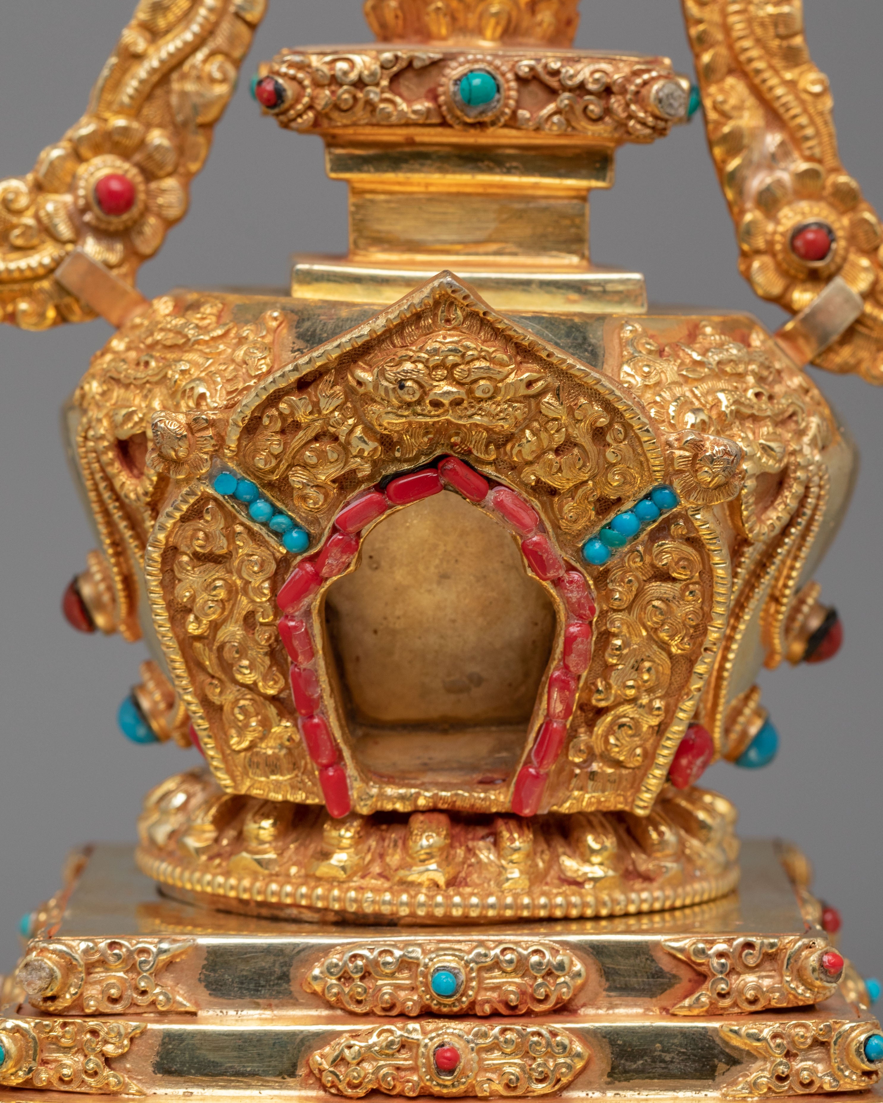 Handcrafted Enlightenment Chorten Stupa | Tibetan Spiritual Symbol