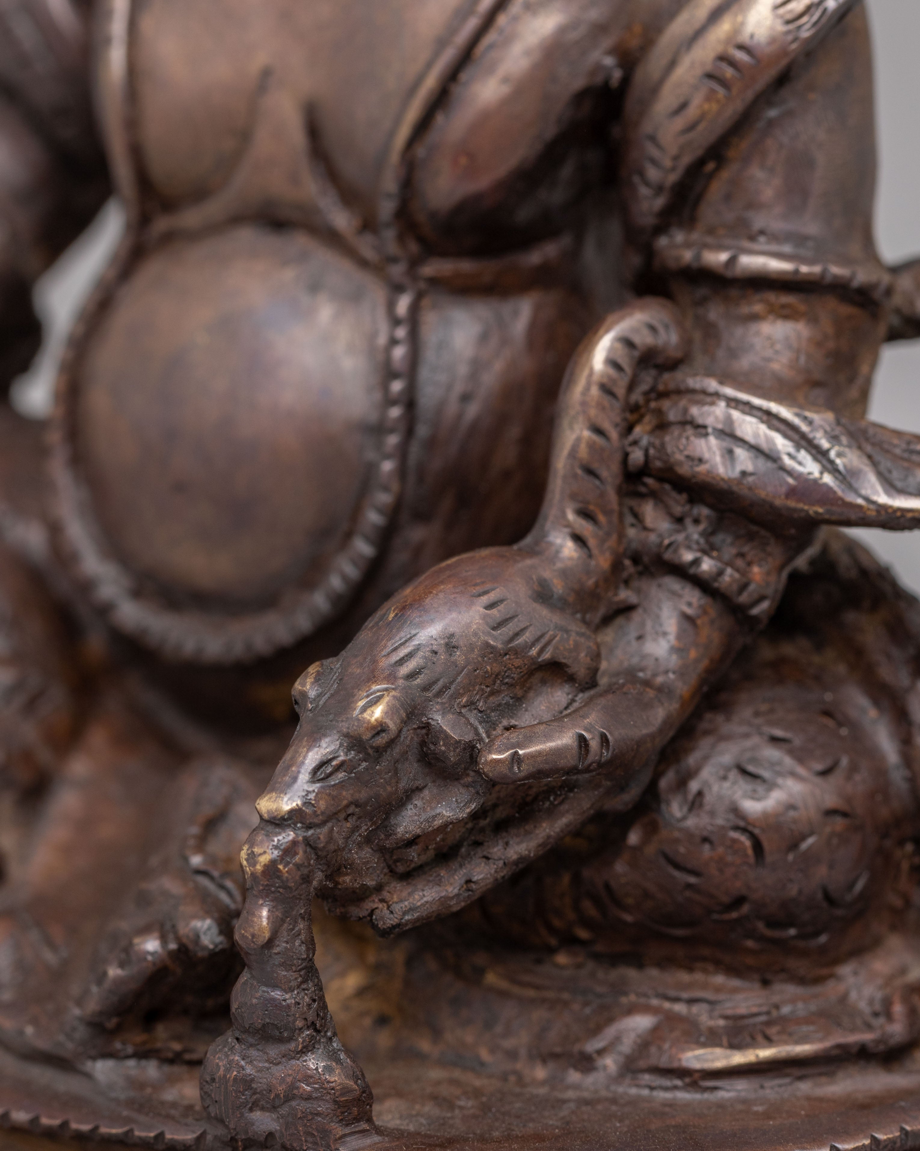 Tibetan Altar Dzambhala Deity Statue | Wealth Deity Decor