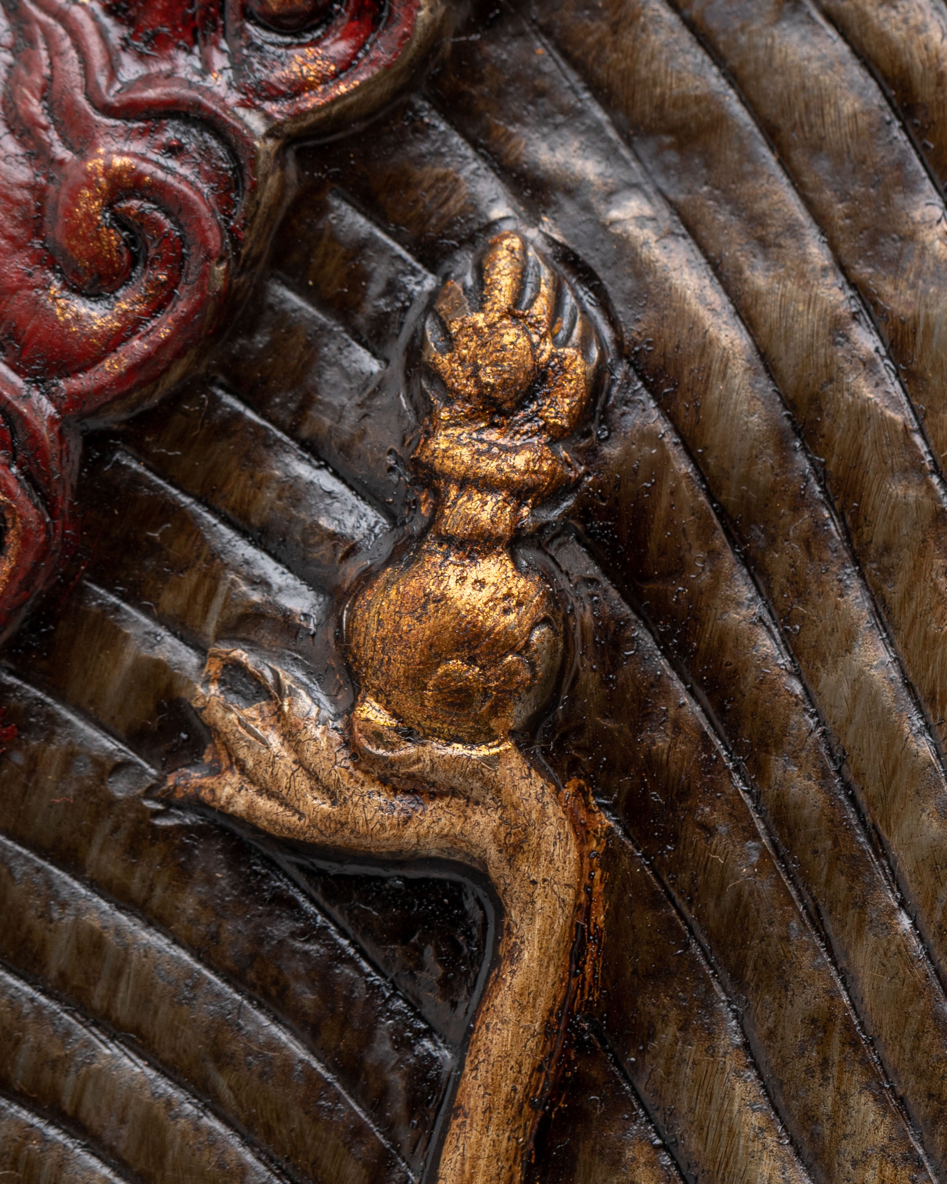 Handmade Buddhist Chittipati Wall Hanging | Sacred Skeleton Dance Artwork