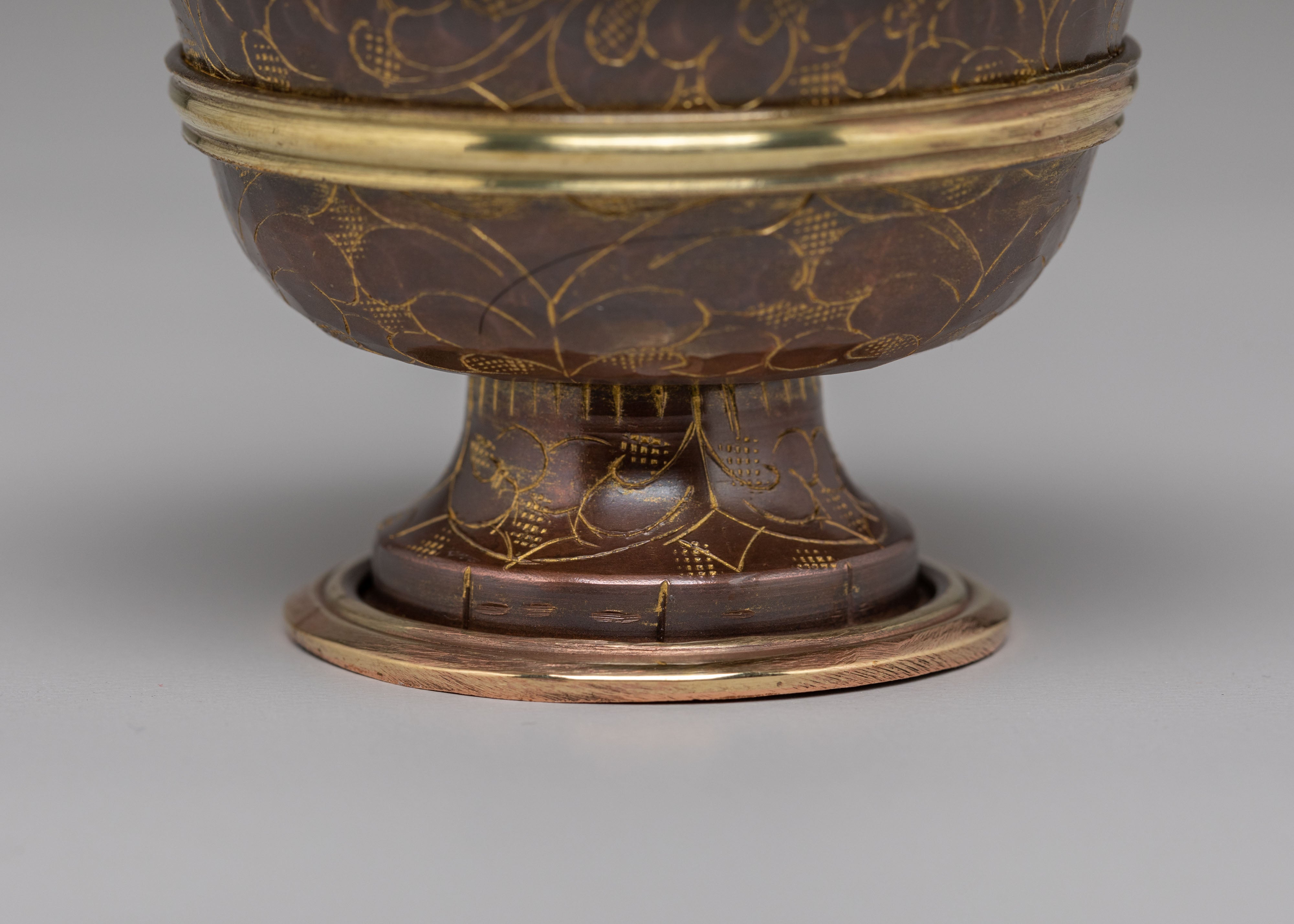 Traditional Offering Bowls Set | Oxidized Copper Ritual Bowls