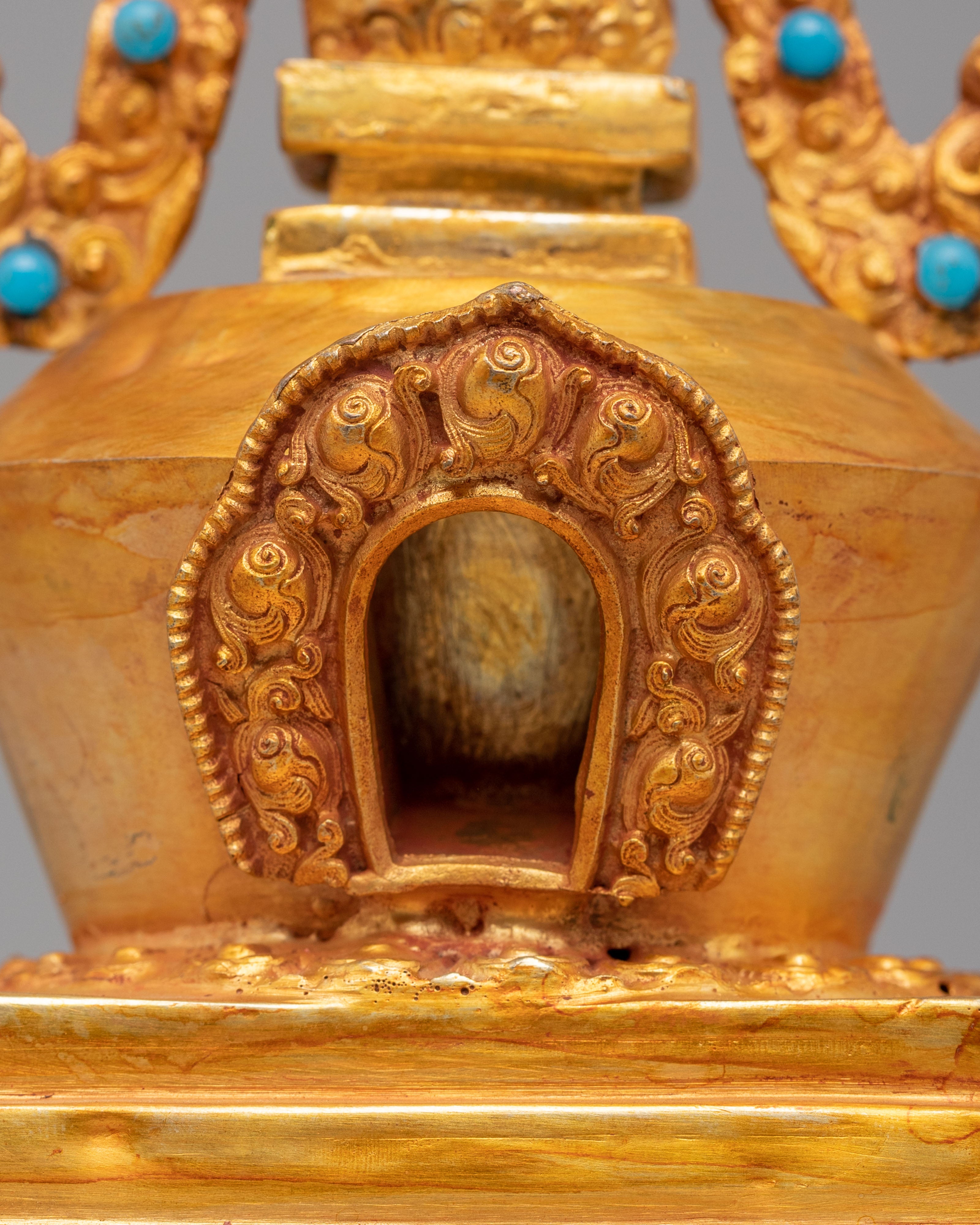 Handcrafted Buddhist Enlightenment Chorten | Symbol of Spiritual Awakening