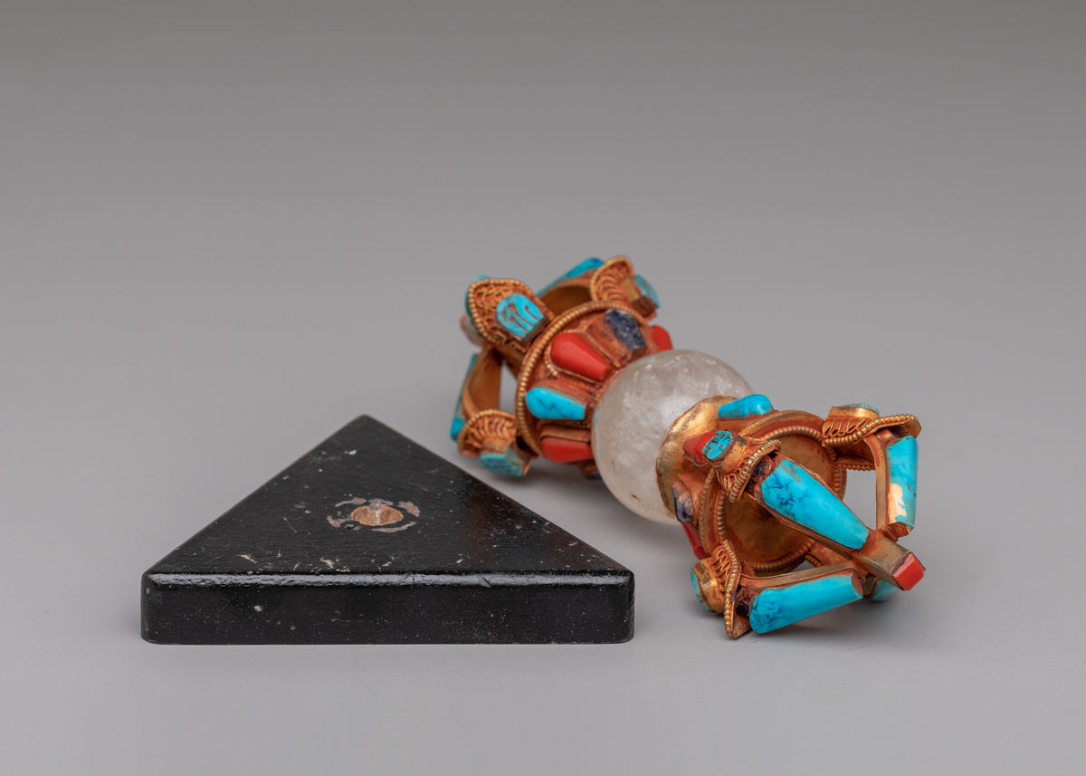 Spiritual Ritual Vajra | Hand-carved gemstone & crystal vajra