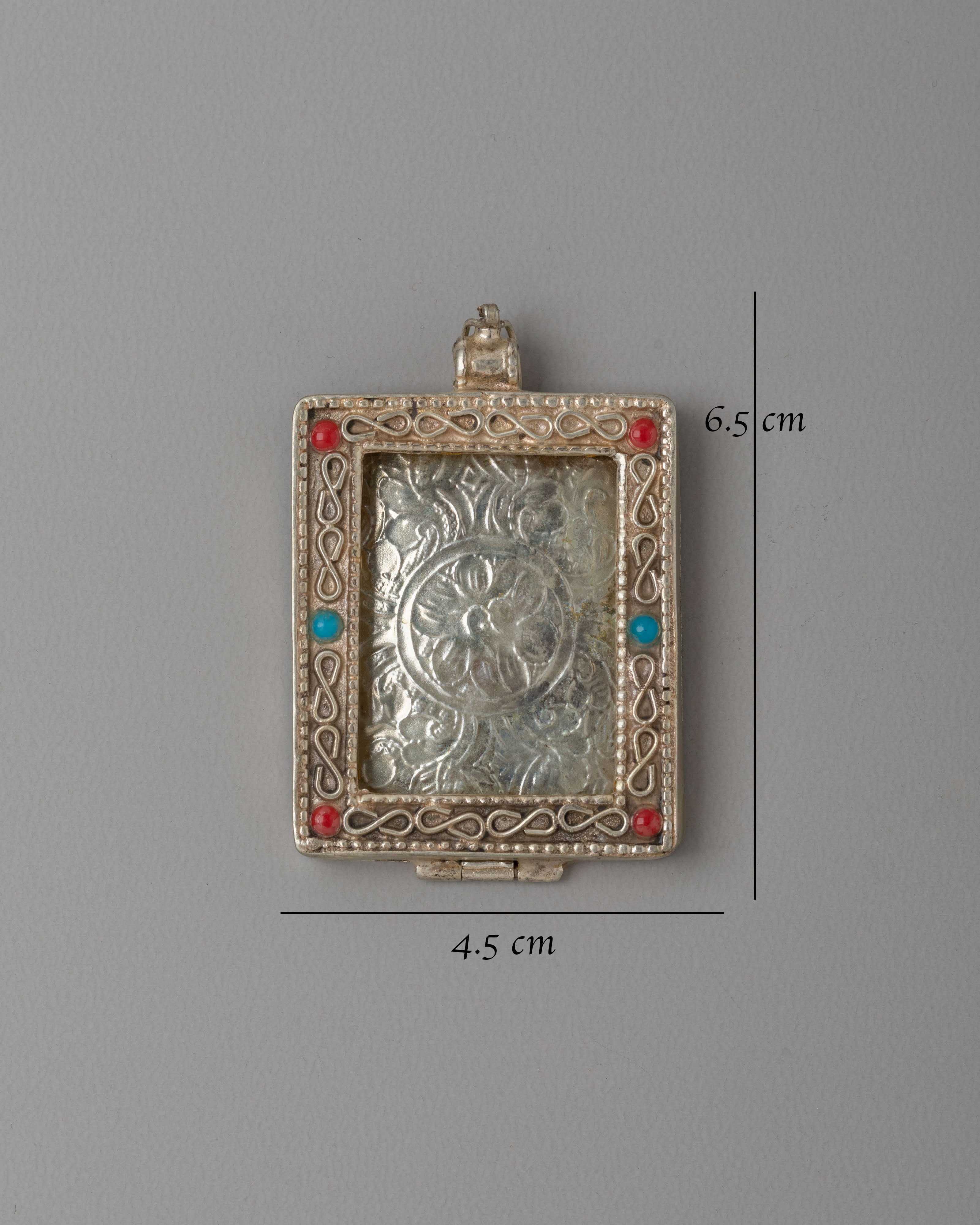 Buddhist Sacred Tibetan Locket | Traditional Amulet Pendant