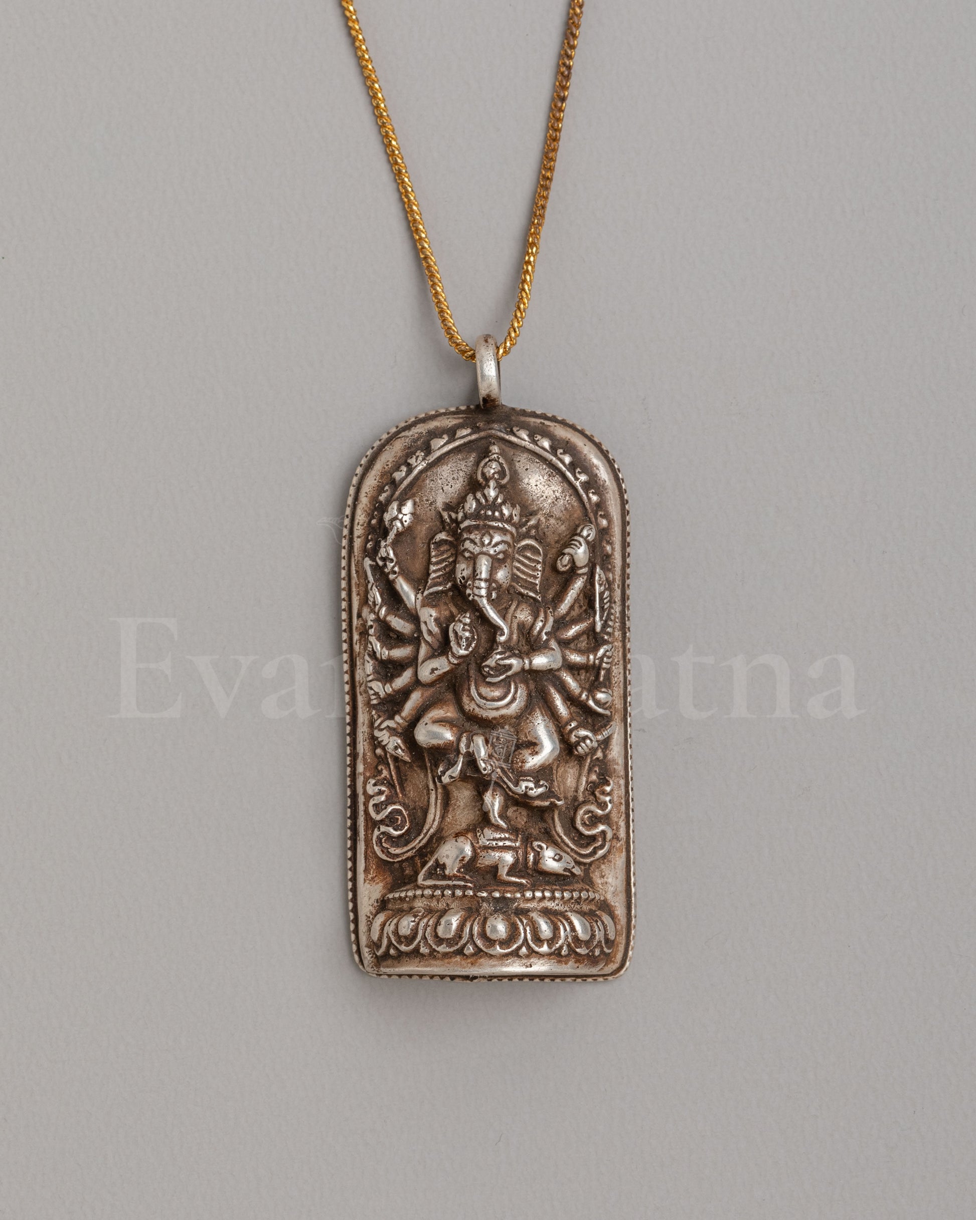 Handmade Maha Rakta Ganesh Locket