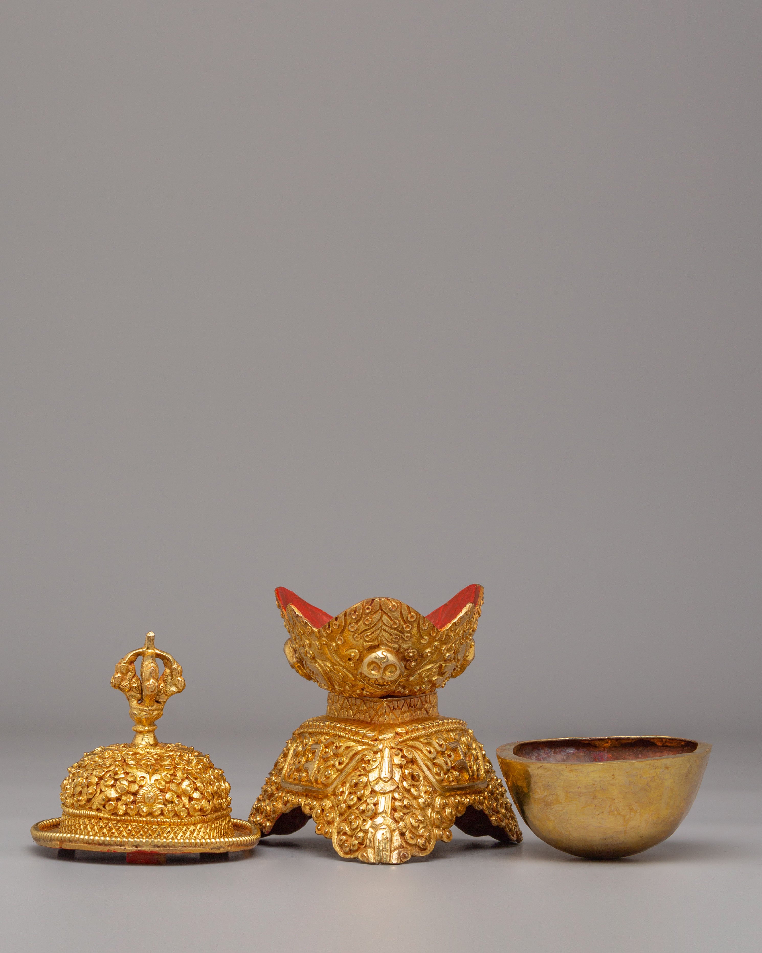 Kapala Buddhist Ritual Cup | Sacred Kapala for Meditation & Offerings